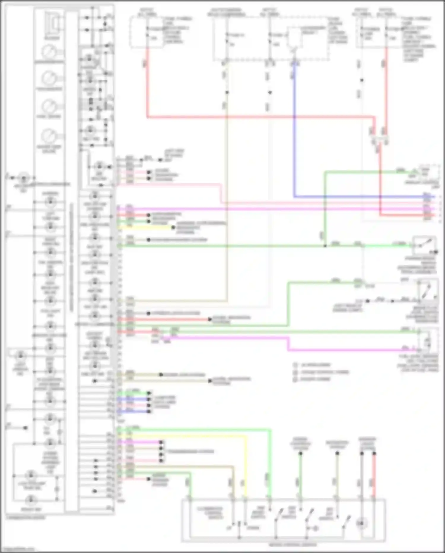 Wiring diagram display control unit for Infiniti QX60 I facelift (2016-2021) (17 of 30)