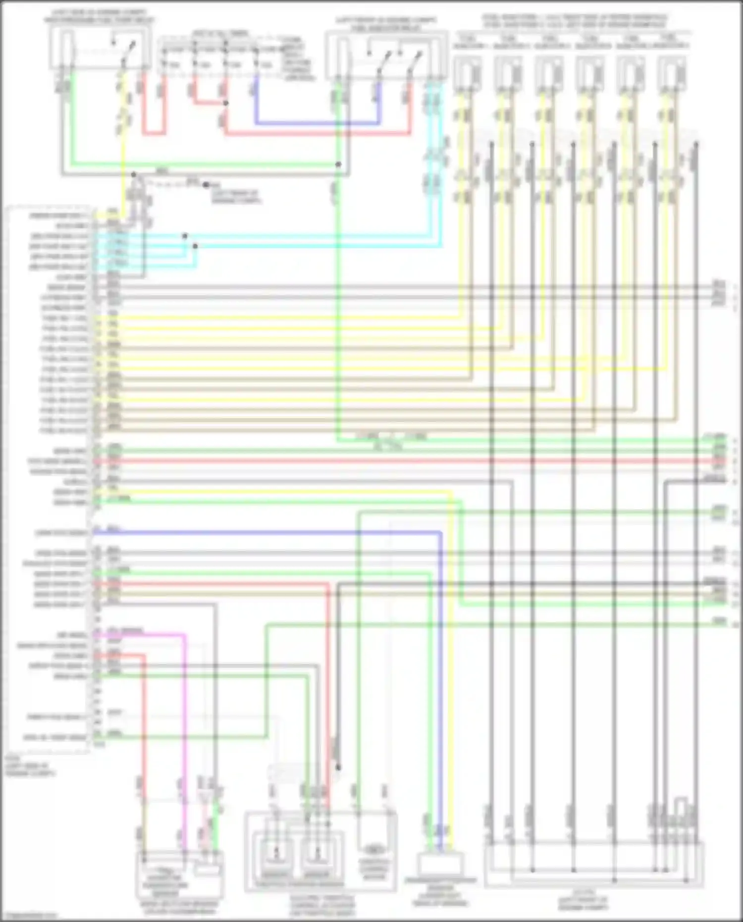 Wiring diagram electric throttle control actuator for Infiniti QX60 I facelift (2016-2021) (1 of 1)