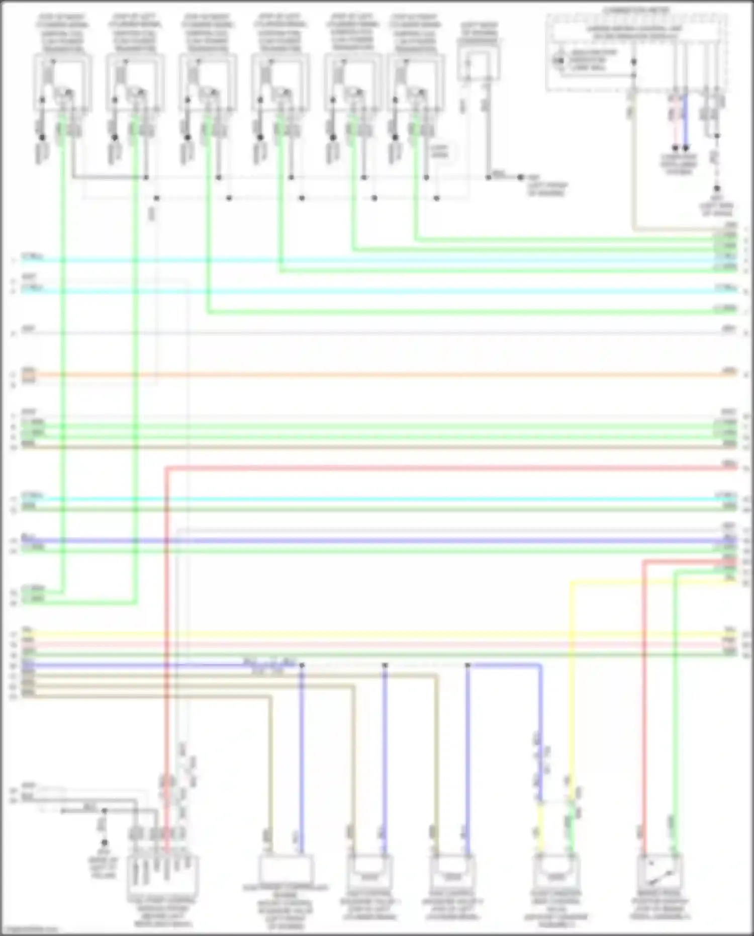 Wiring diagram electronic controlled engine mount control solenoid valve for Infiniti QX60 I facelift (2016-2021) (1 of 1)