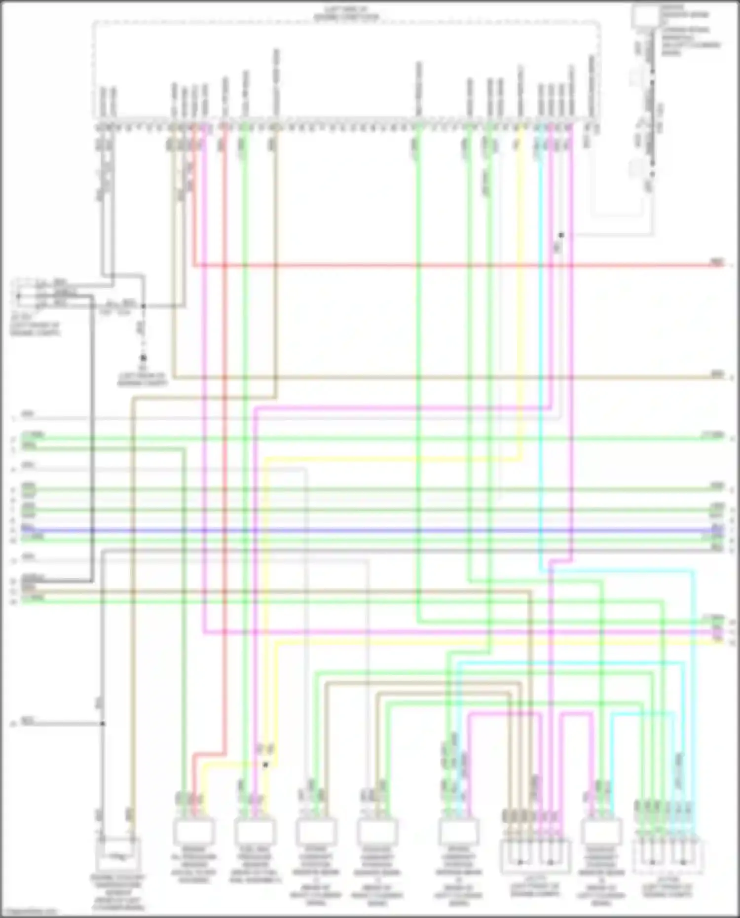 Wiring diagram engine coolant temperature sensor for Infiniti QX60 I facelift (2016-2021) (4 of 4)