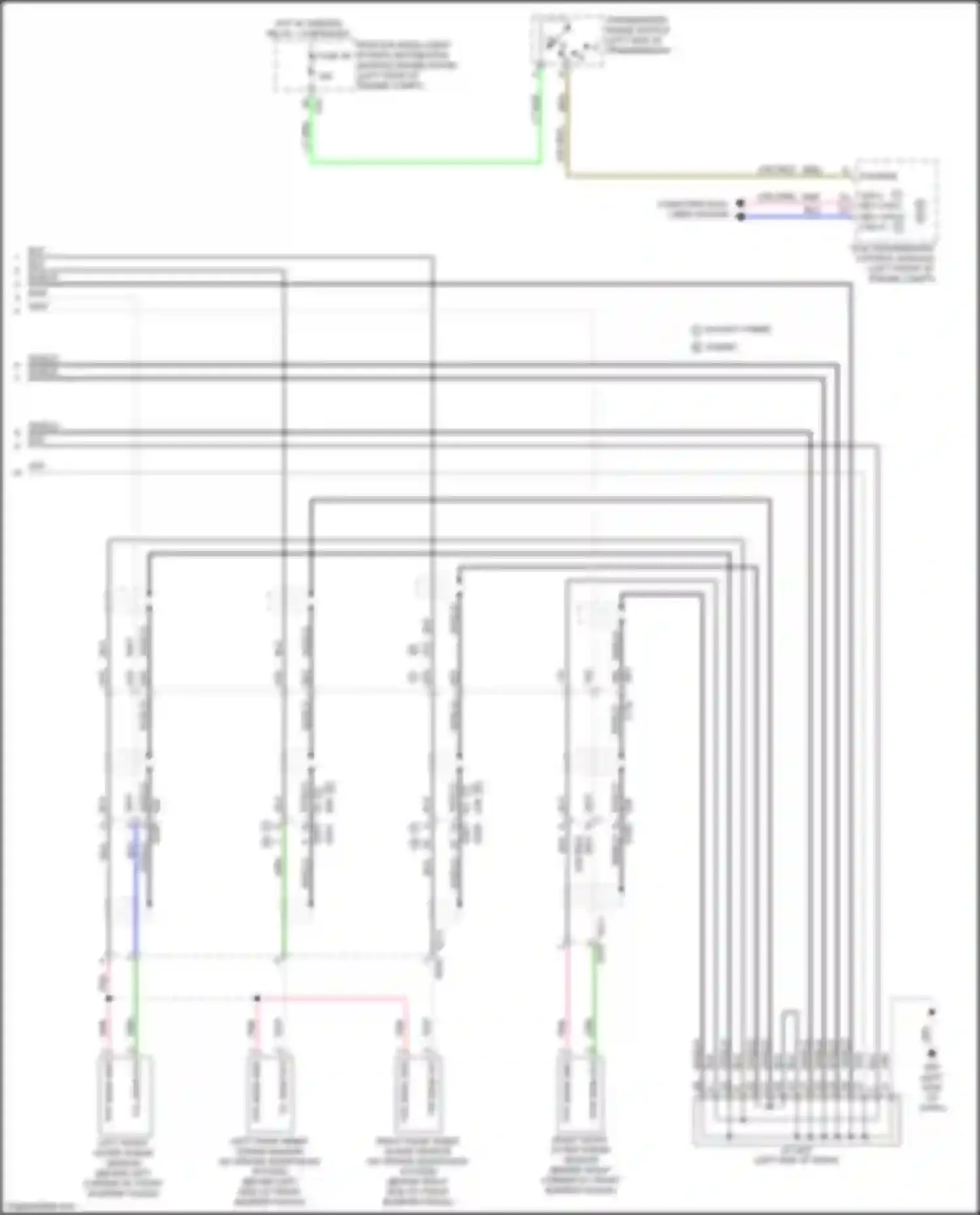 Wiring diagram for sens sig for Infiniti QX60 I facelift (2016-2021) (1 of 1)