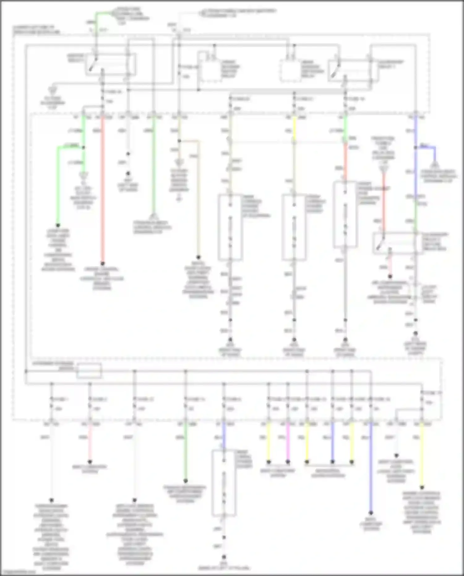 Wiring diagram fuse 13 for Infiniti QX60 I facelift (2016-2021) (6 of 14)