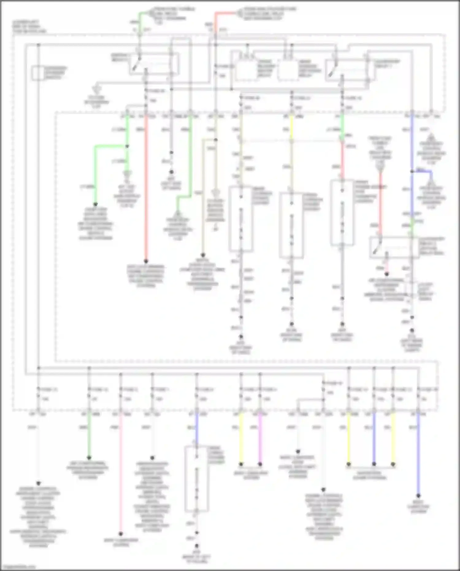Wiring diagram fuse 15 for Infiniti QX60 I facelift (2016-2021) (6 of 13)