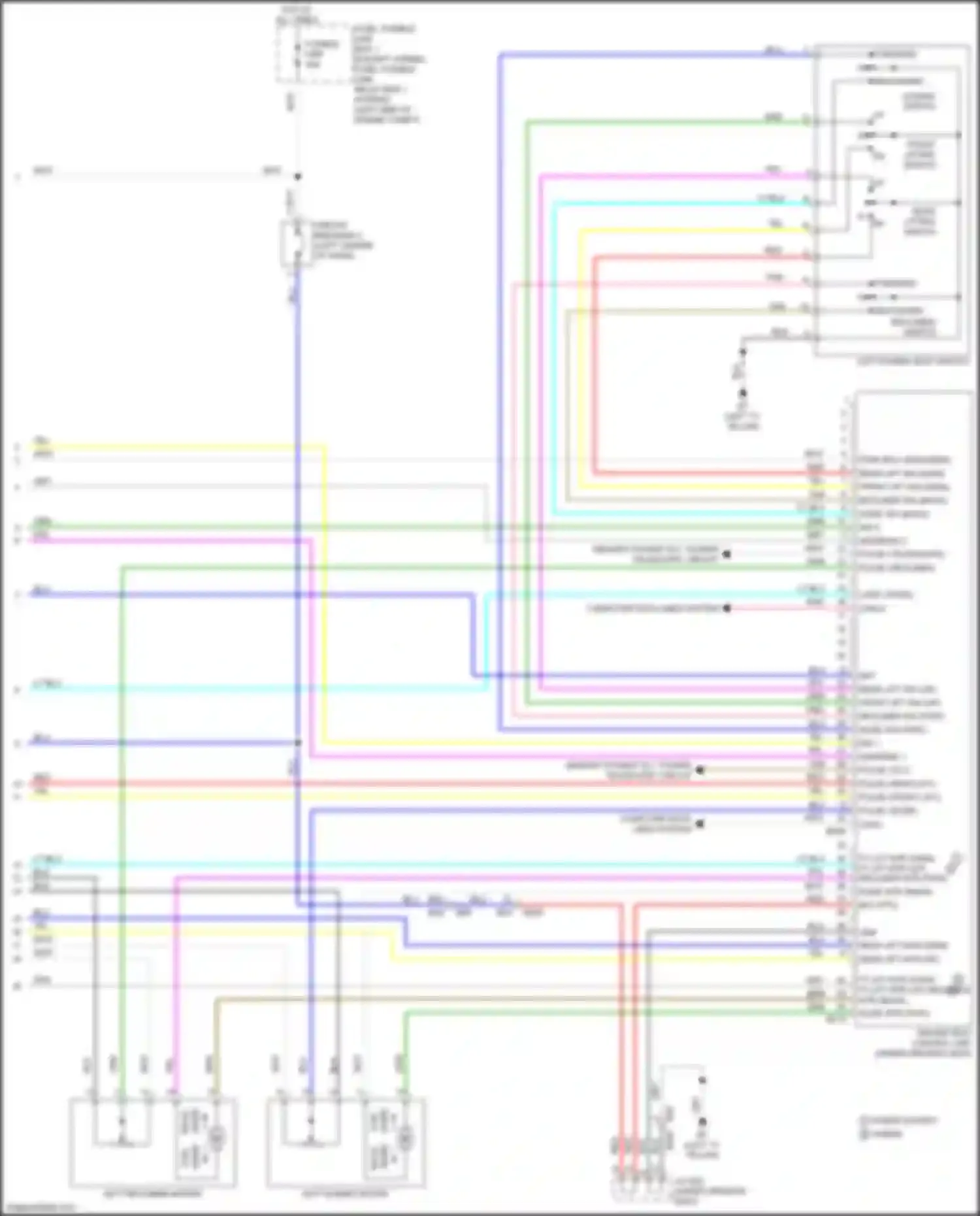 Wiring diagram fuse, fusible link box 1 for Infiniti QX60 I facelift (2016-2021) (27 of 36)