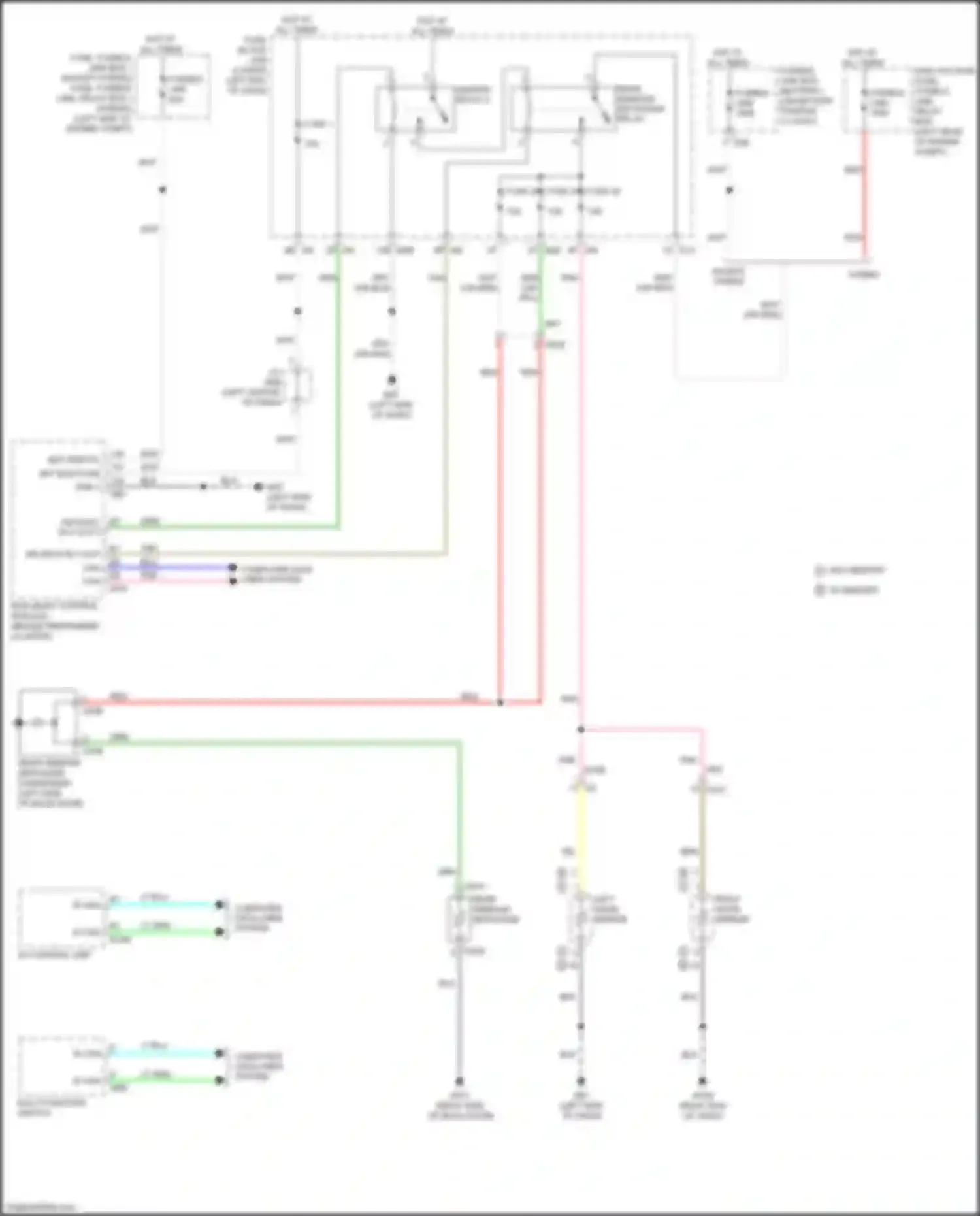 Wiring diagram fuse, fusible link, relay box 1 for Infiniti QX60 I facelift (2016-2021) (12 of 38)