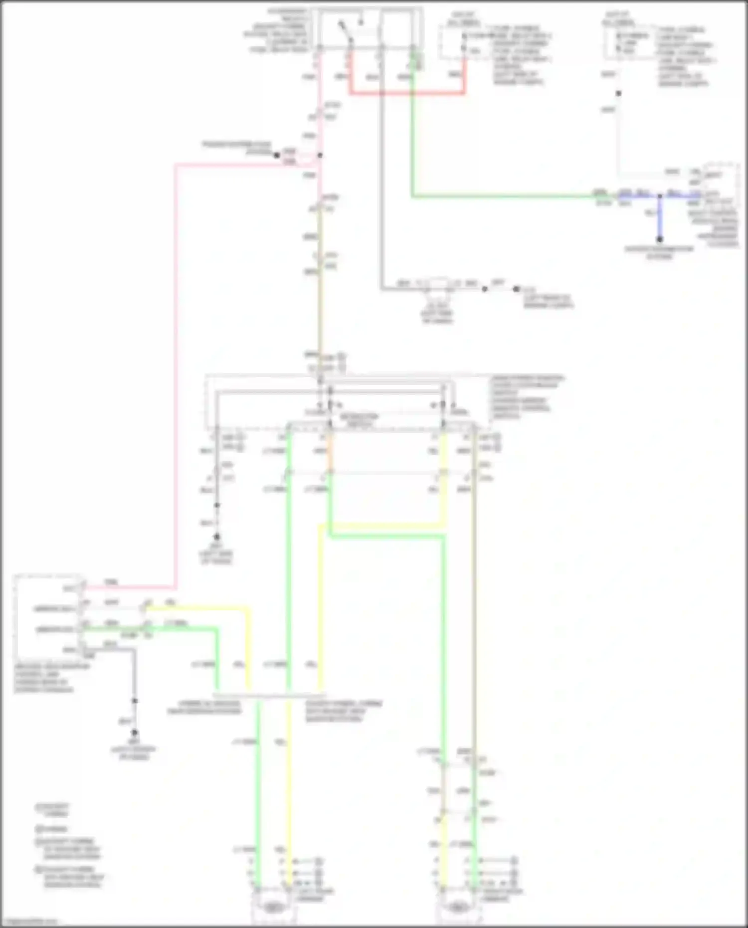 Wiring diagram fuse, fusible link, relay box 1 for Infiniti QX60 I facelift (2016-2021) (13 of 38)