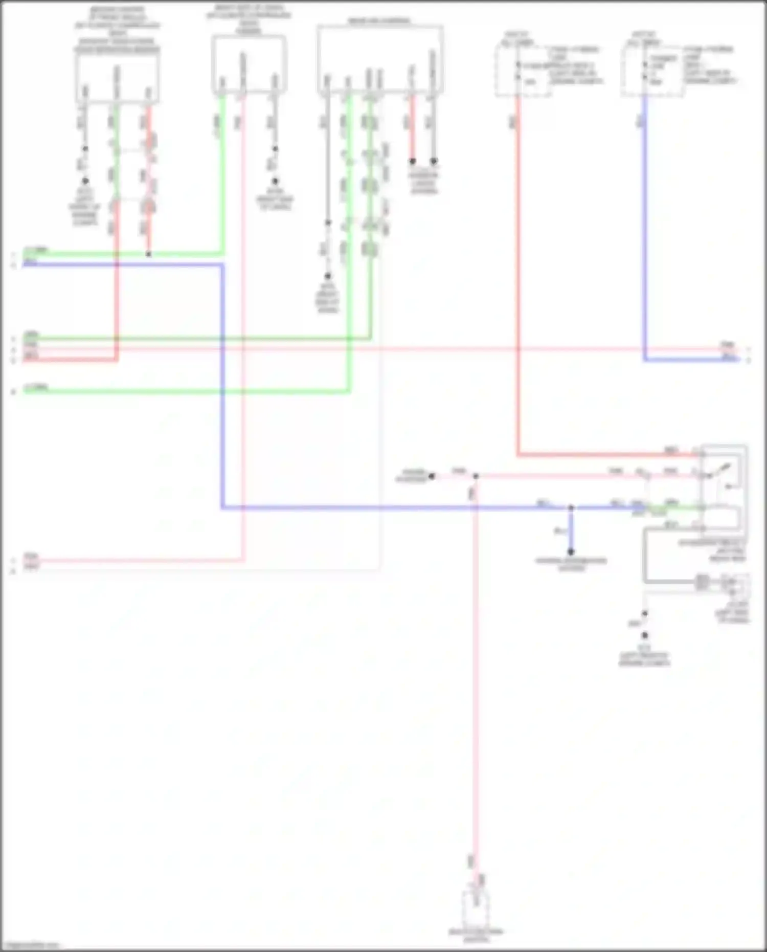 Wiring diagram fuse, fusible link, relay box 2 for Infiniti QX60 I facelift (2016-2021) (2 of 19)