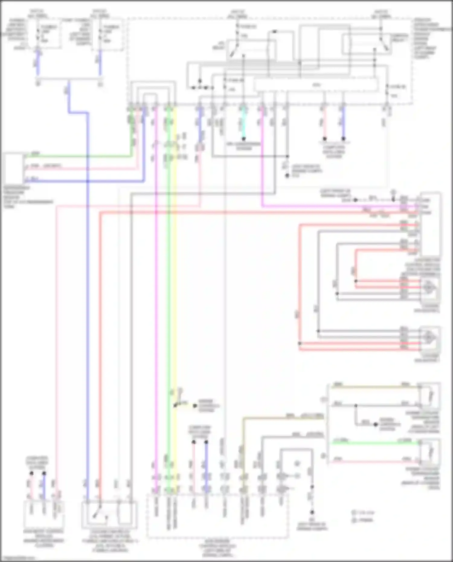 Wiring diagram hot at all times for Infiniti QX60 I facelift (2016-2021) (7 of 103)