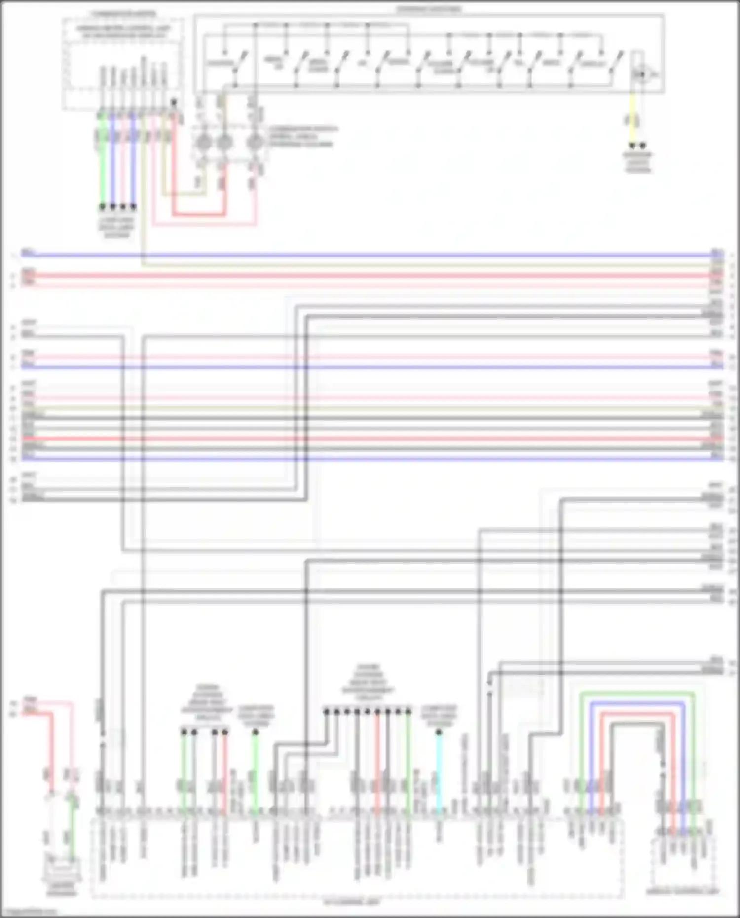 Wiring diagram input 1 for Infiniti QX60 I facelift (2016-2021) (4 of 12)