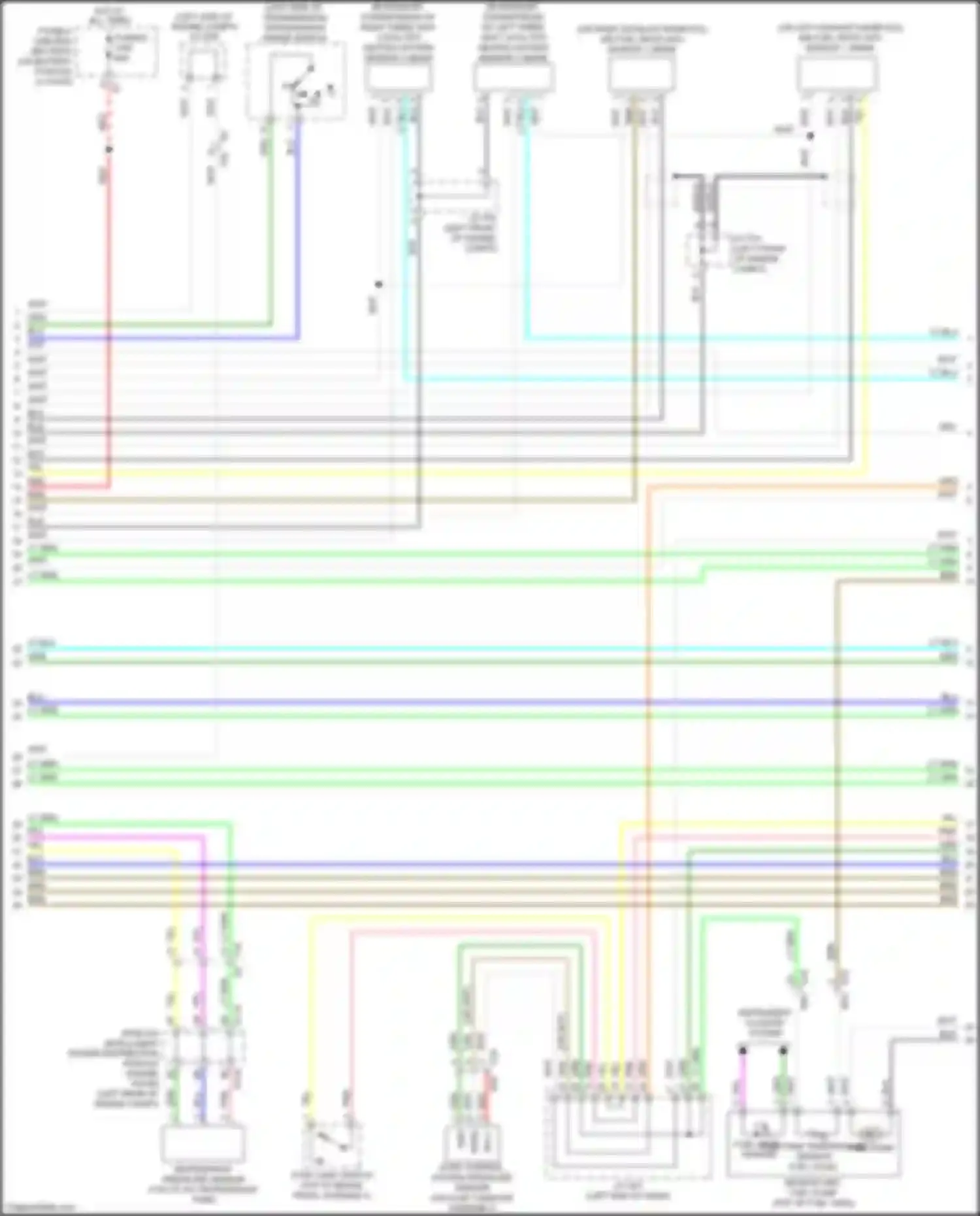 Wiring diagram instrument cluster system for Infiniti QX60 I facelift (2016-2021) (8 of 8)