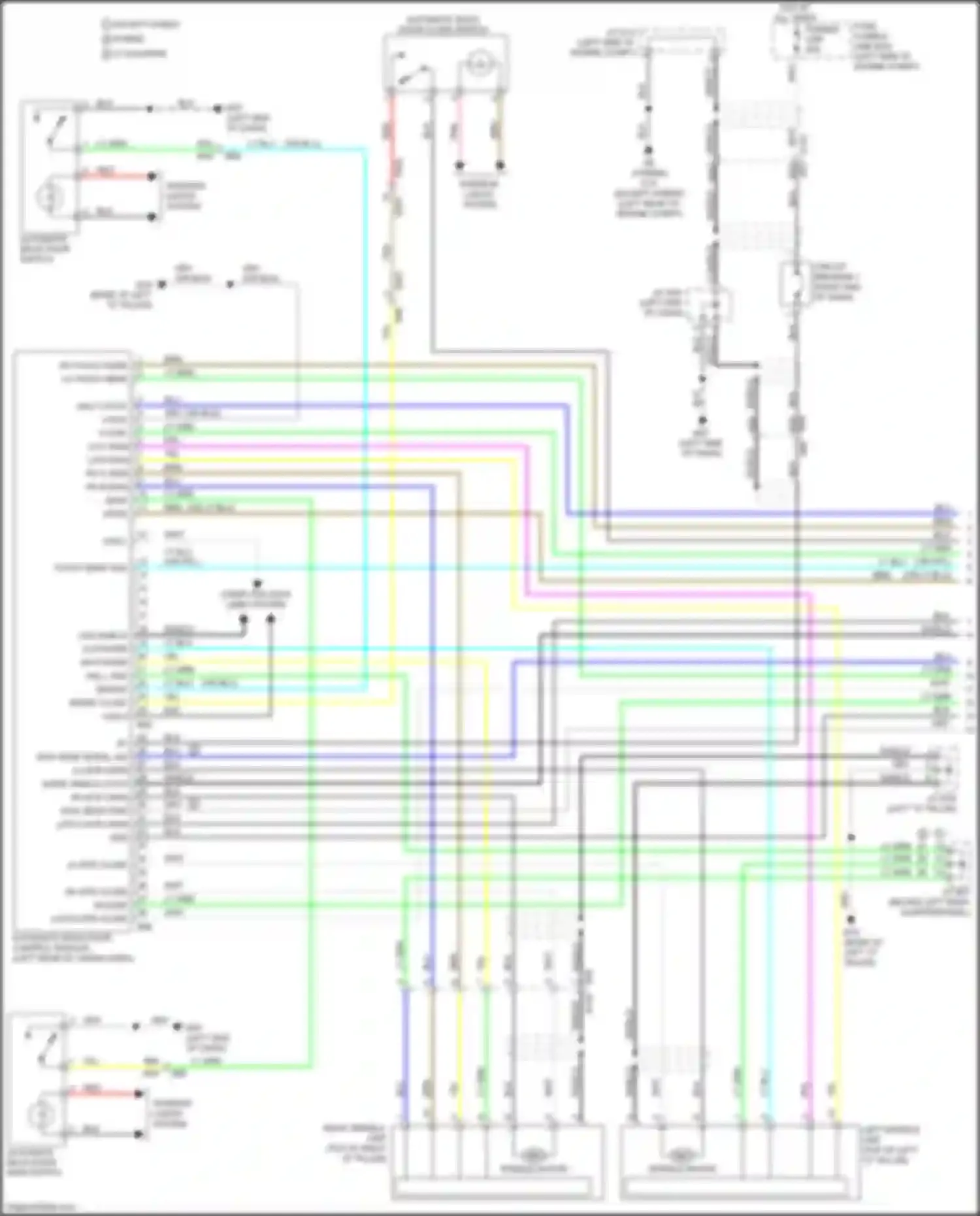 Wiring diagram kick sens serial sig for Infiniti QX60 I facelift (2016-2021) (1 of 1)