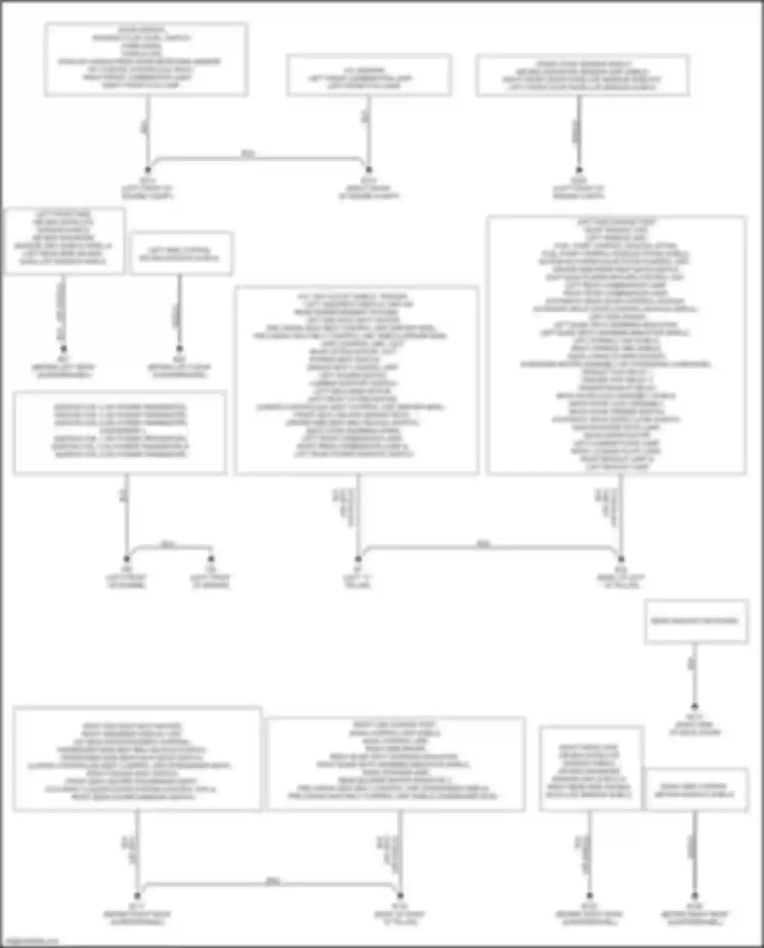 Wiring diagram left front combination lamp for Infiniti QX60 I facelift (2016-2021) (2 of 4)