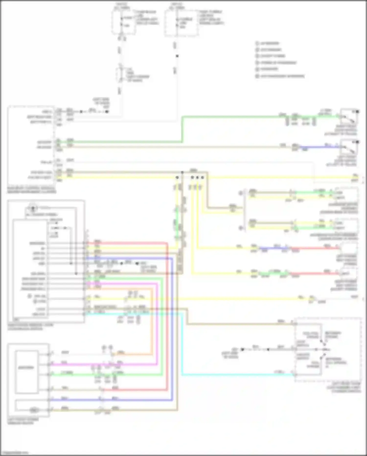 Wiring diagram lock switch for Infiniti QX60 I facelift (2016-2021) (1 of 1)