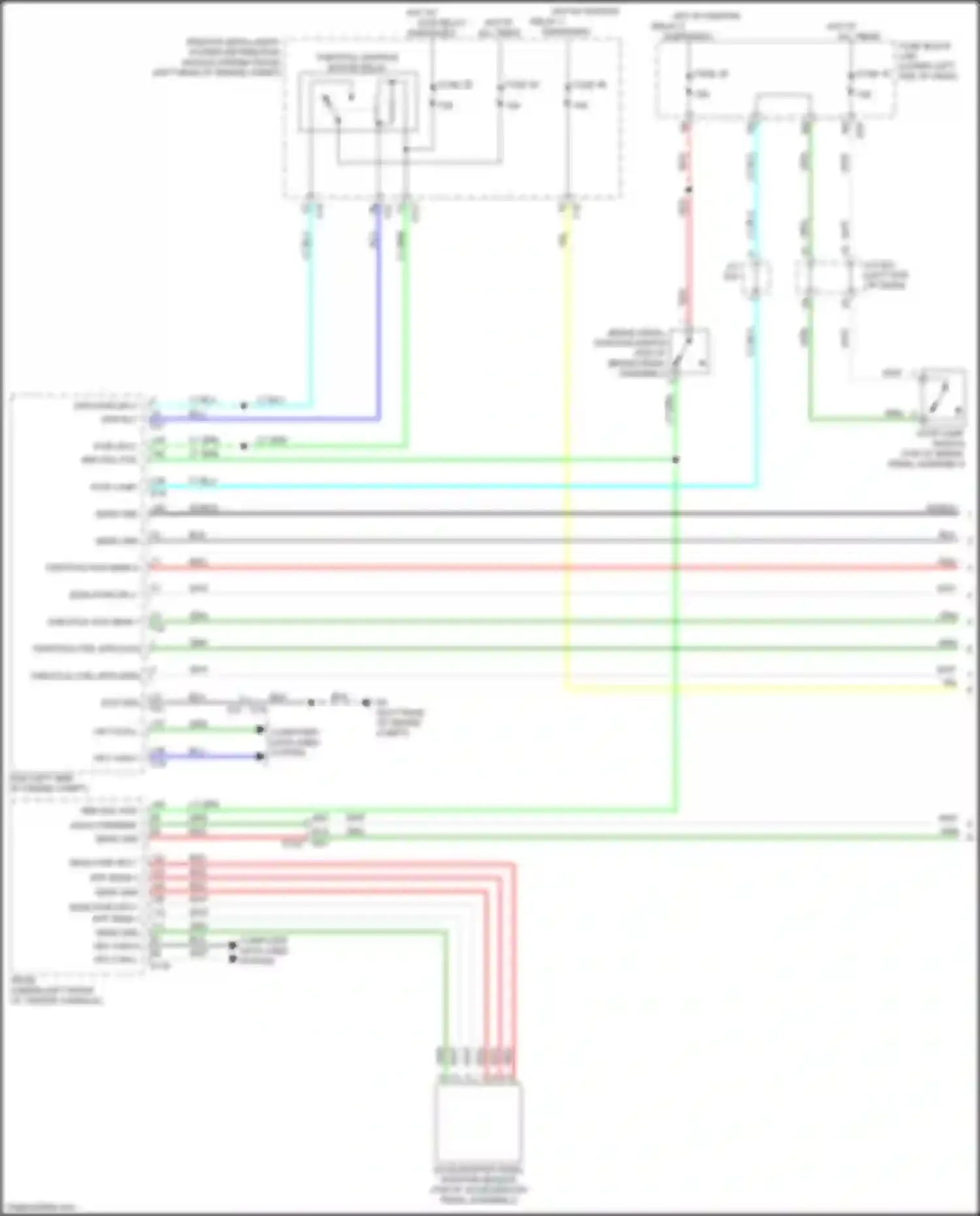 Wiring diagram mtr rly for Infiniti QX60 I facelift (2016-2021) (2 of 2)