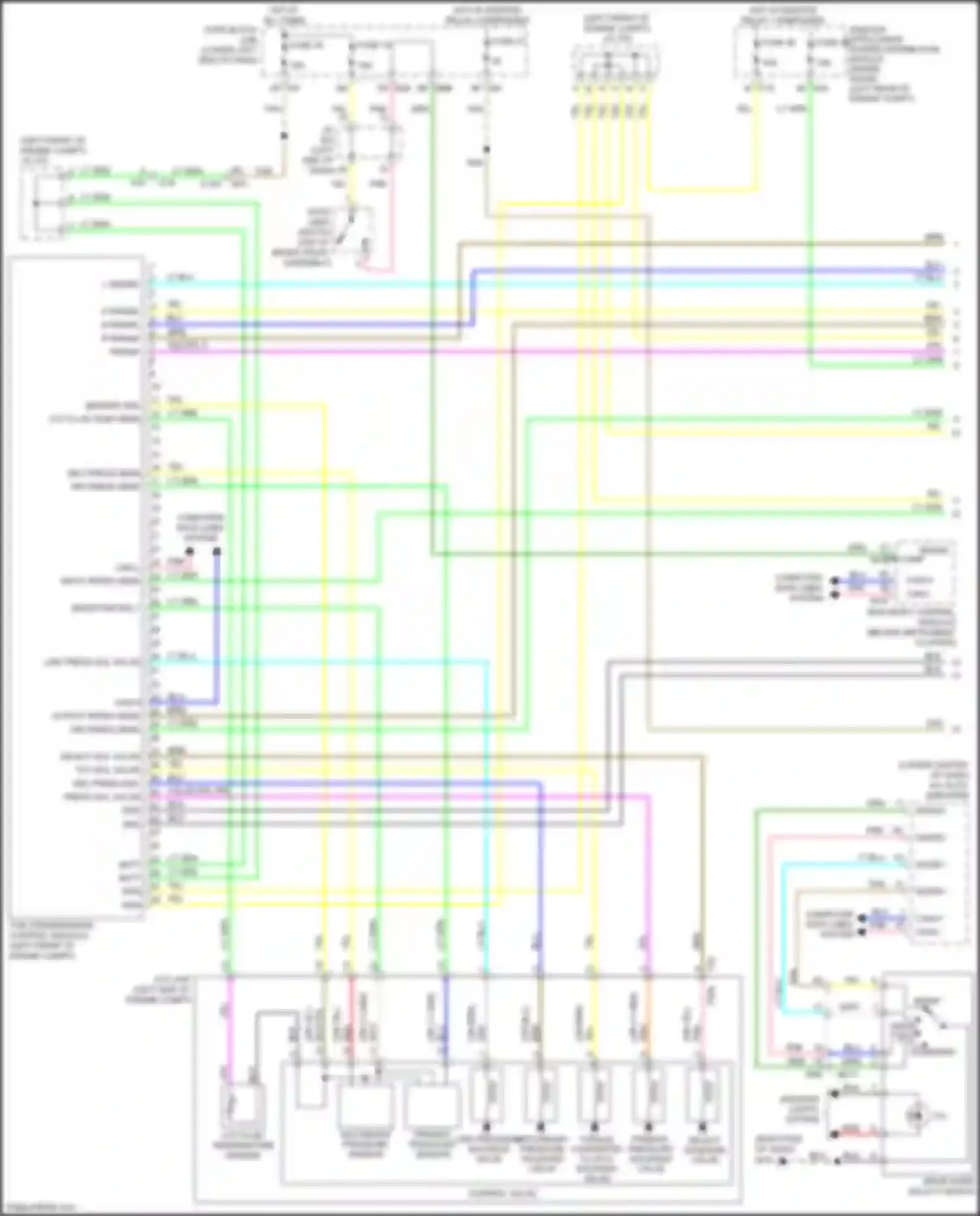 Wiring diagram n range sw for Infiniti QX60 I facelift (2016-2021) (1 of 1)