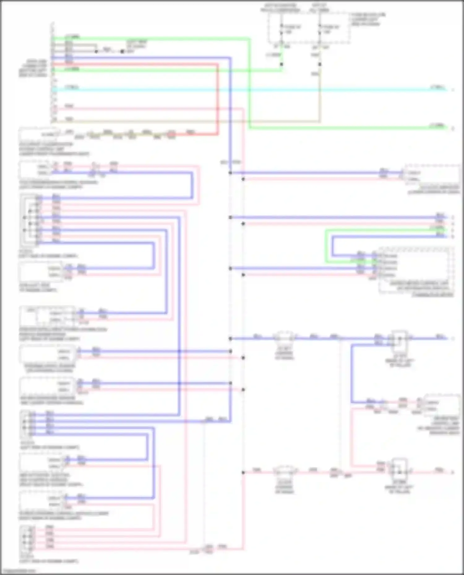 Wiring diagram occupant classification system control unit for Infiniti QX60 I facelift (2016-2021) (3 of 6)