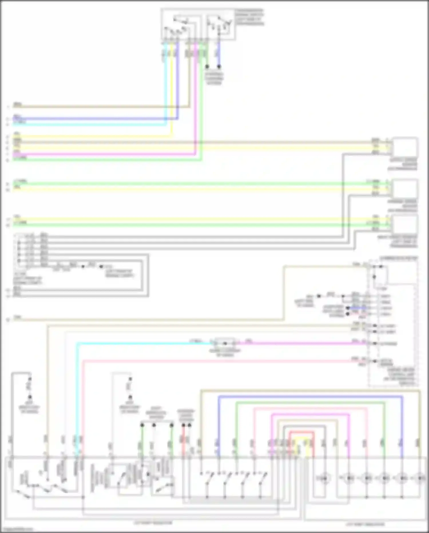 Wiring diagram primary speed sensor for Infiniti QX60 I facelift (2016-2021) (1 of 2)