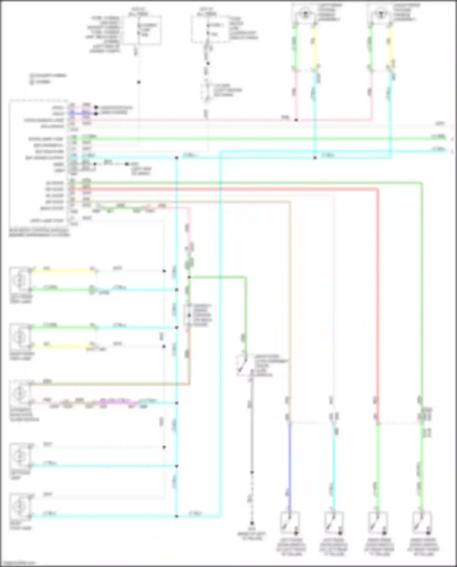 Wiring diagram pw lin/com for Infiniti QX60 I facelift (2016-2021) (1 of 1)