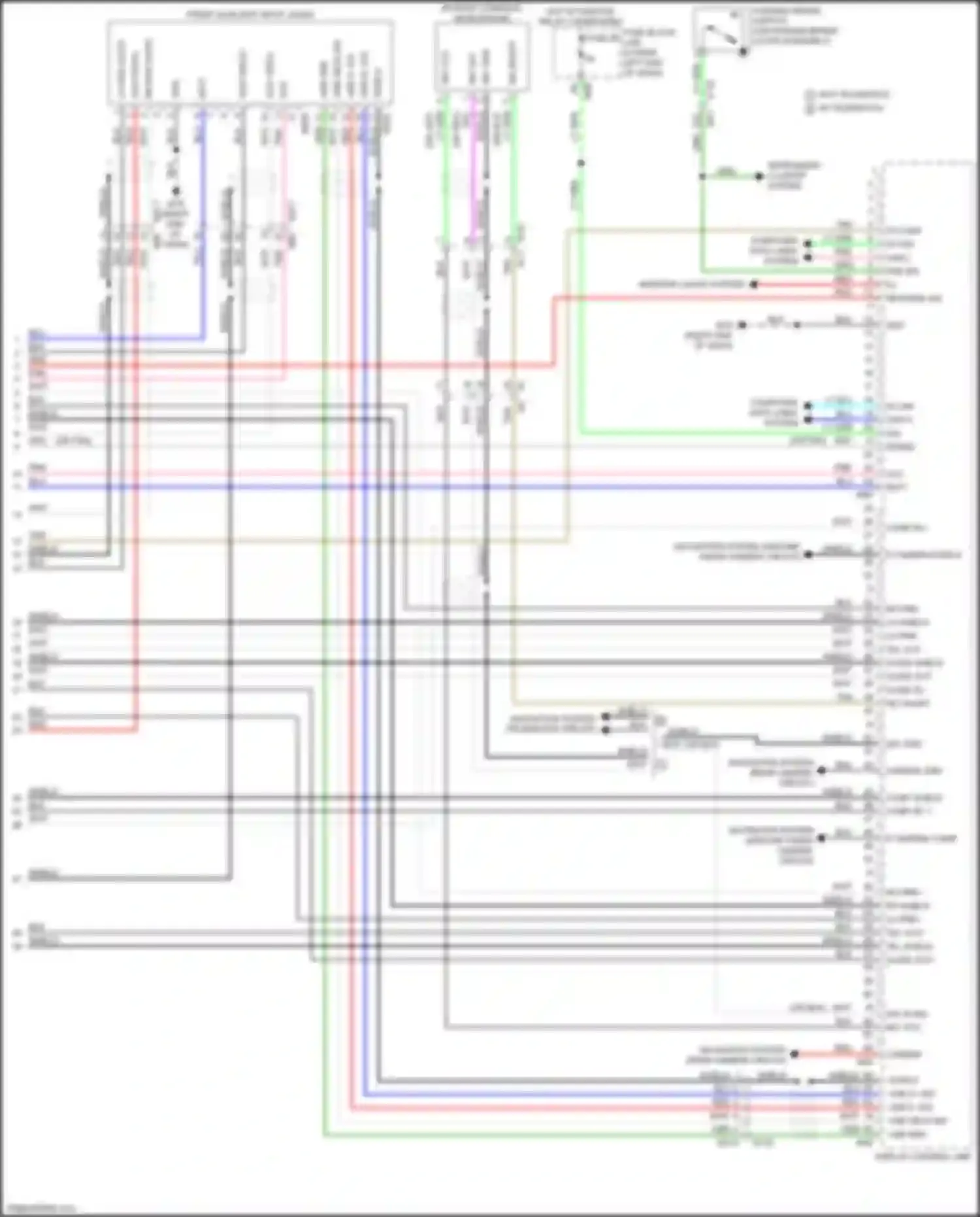 Wiring diagram reverse sig for Infiniti QX60 I facelift (2016-2021) (4 of 7)