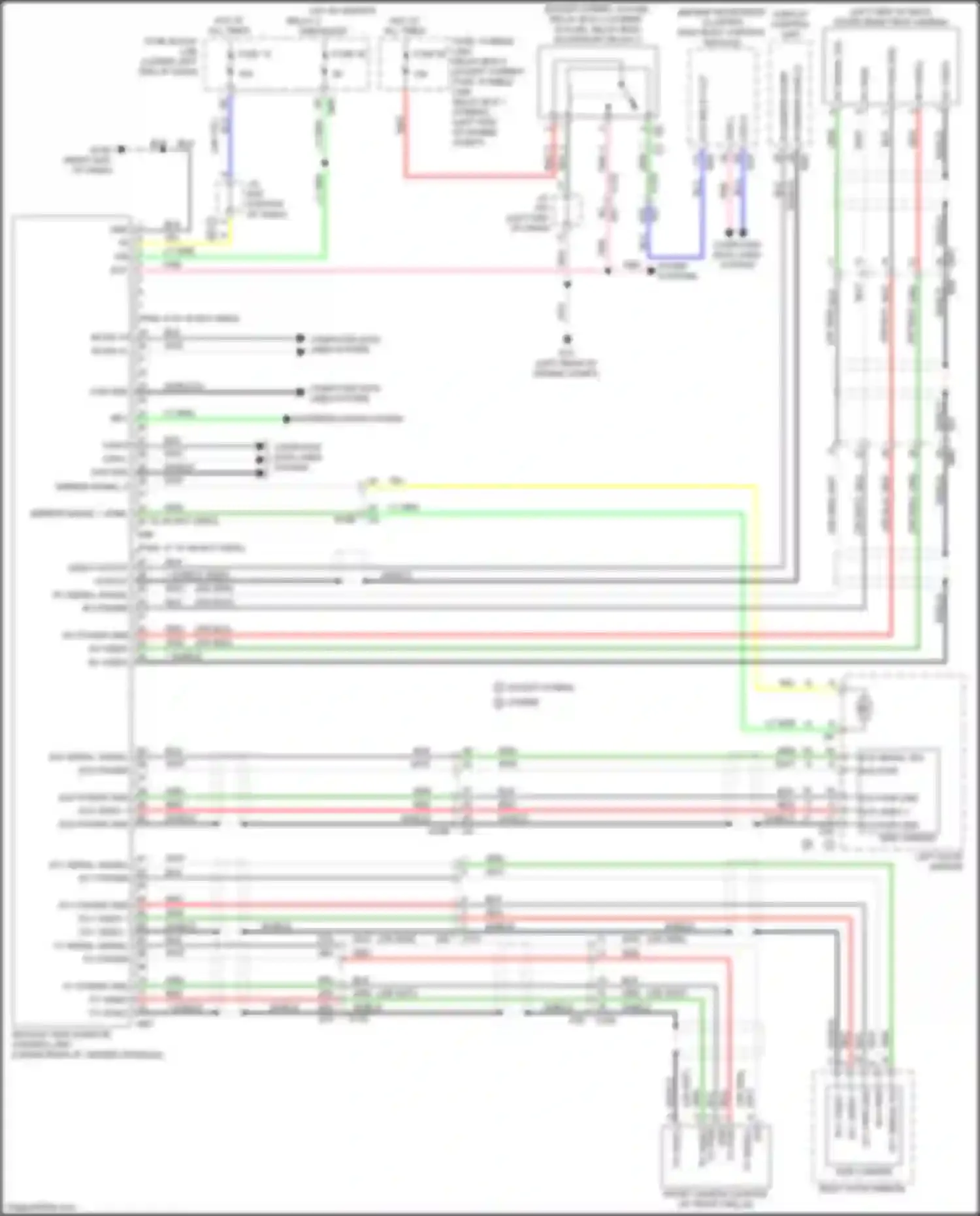 Wiring diagram right end of dash) for Infiniti QX60 I facelift (2016-2021) (11 of 69)