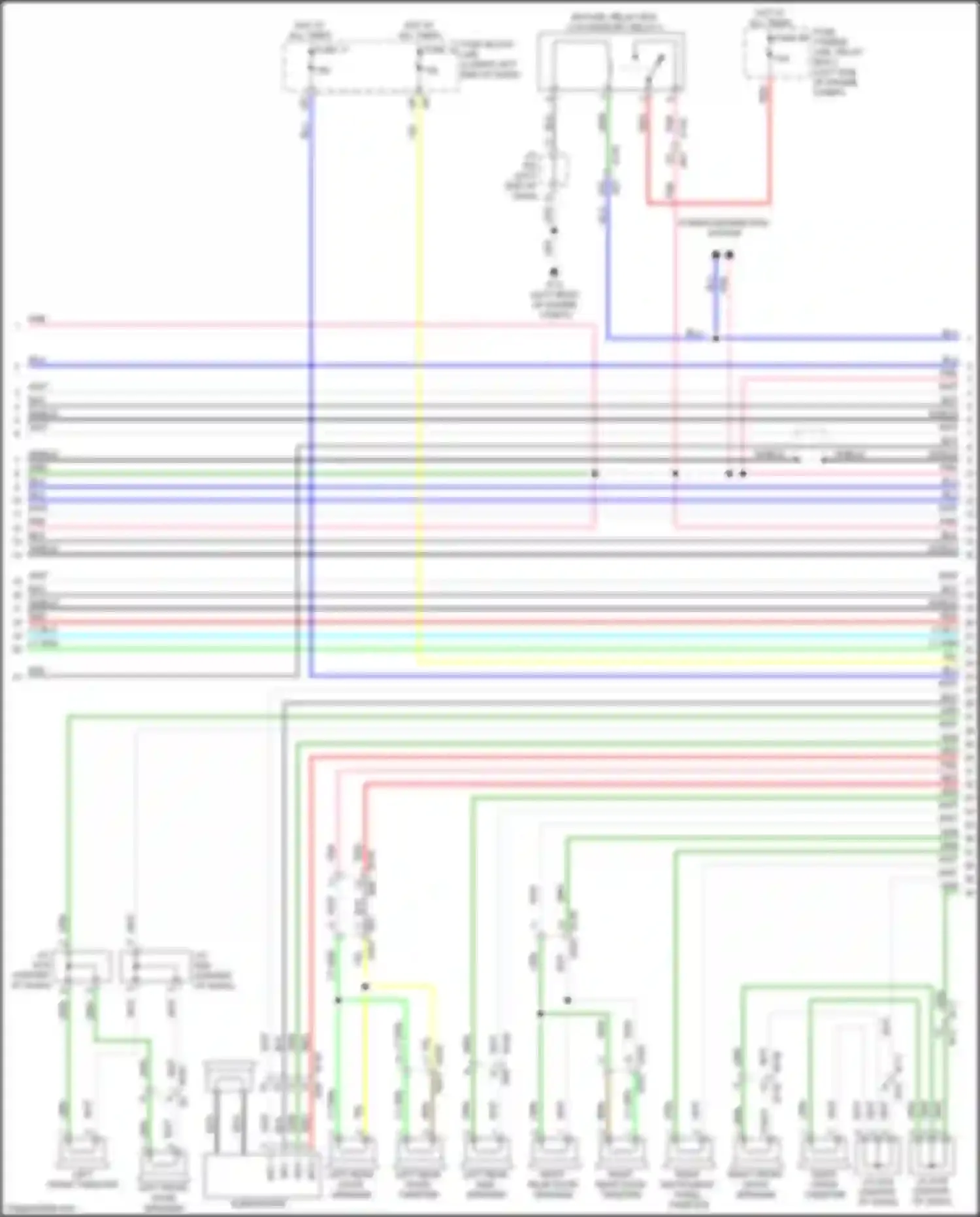 Wiring diagram right front tweeter for Infiniti QX60 I facelift (2016-2021) (1 of 6)