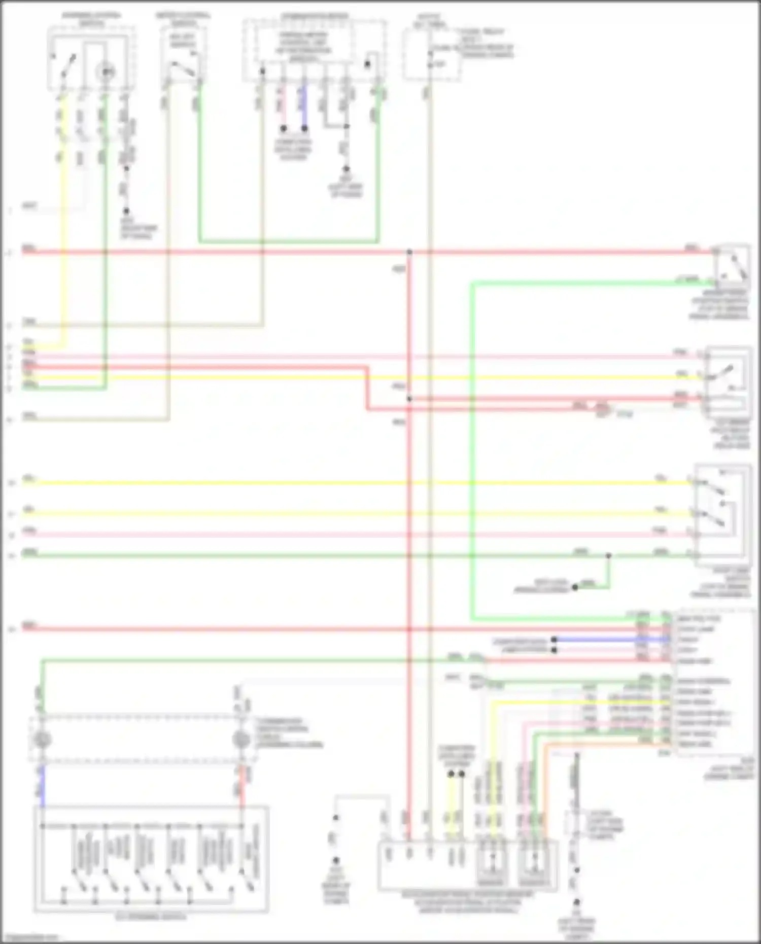 Wiring diagram sensor 1 for Infiniti QX60 I facelift (2016-2021) (4 of 6)