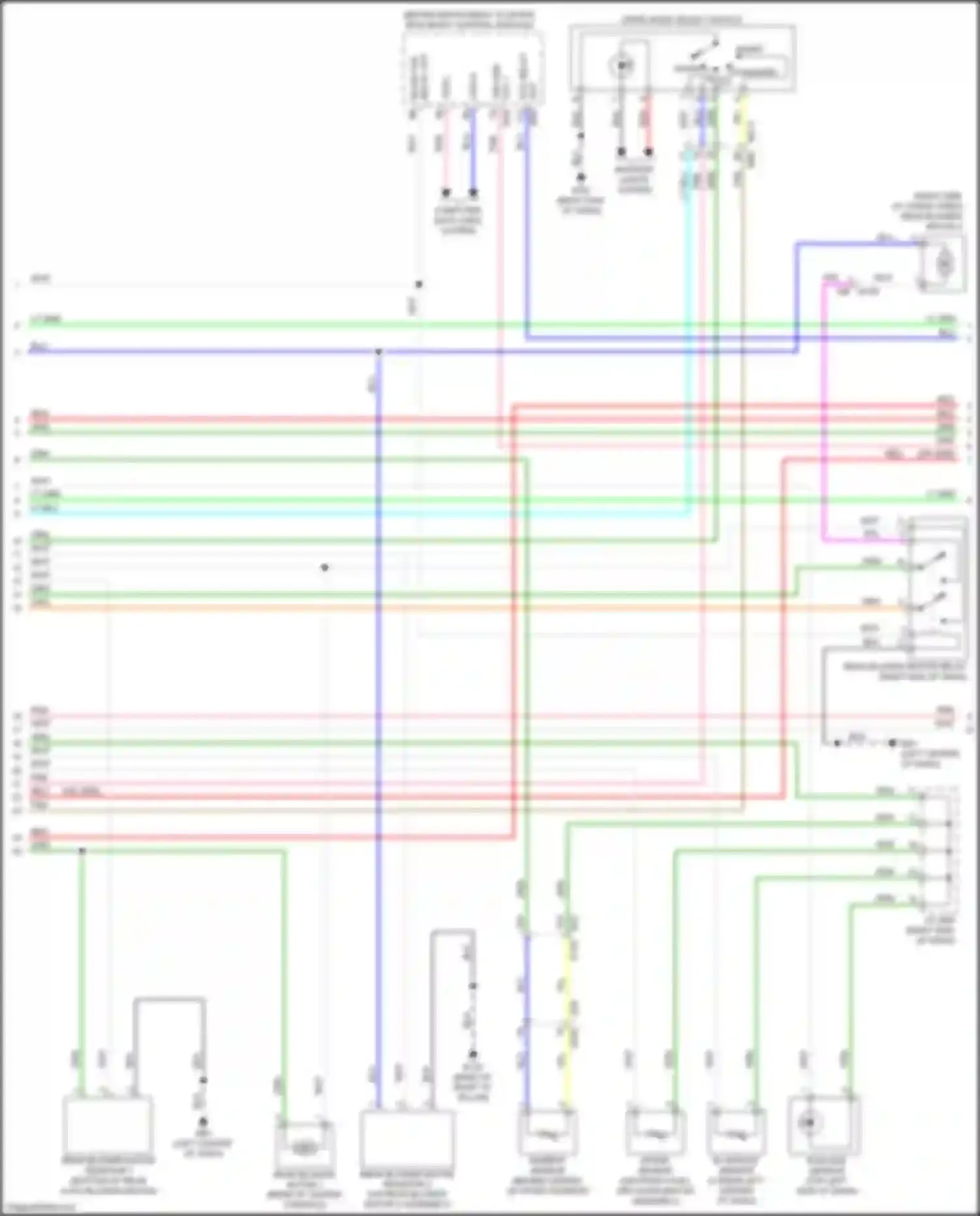 Wiring diagram sunload sensor for Infiniti QX60 I facelift (2016-2021) (1 of 2)