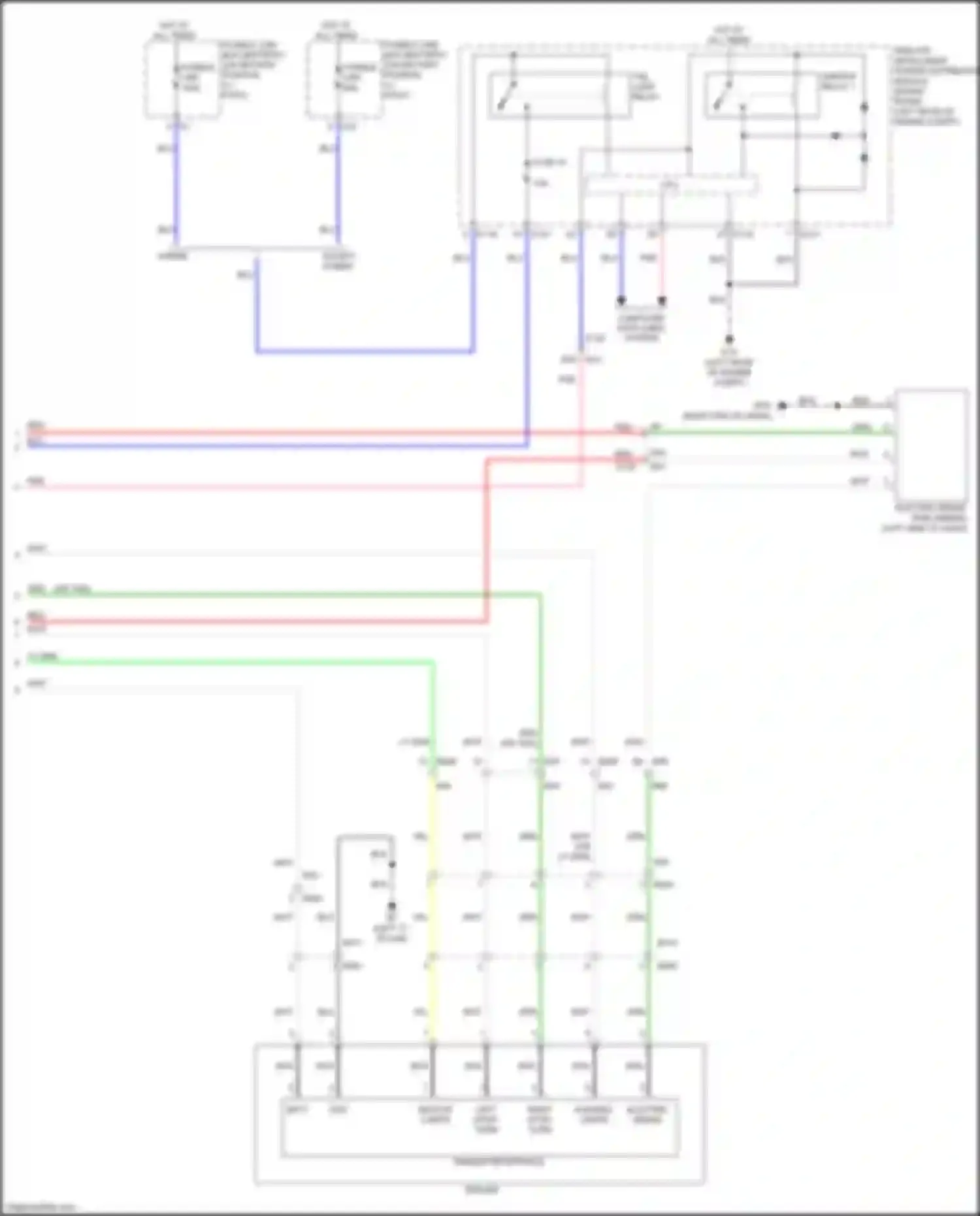 Wiring diagram tail lamp relay for Infiniti QX60 I facelift (2016-2021) (4 of 4)