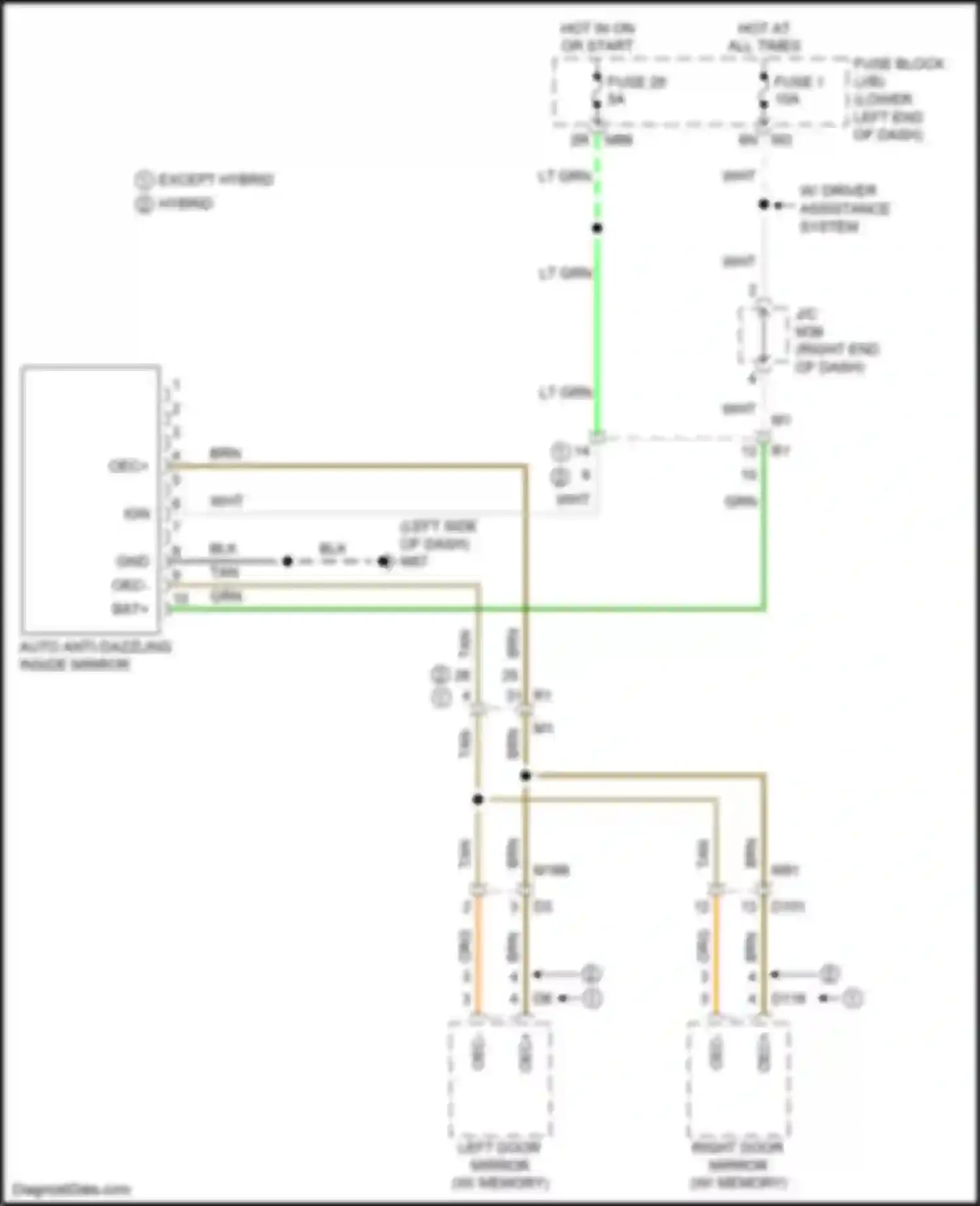 Wiring diagram tan for Infiniti QX60 I facelift (2016-2021) (51 of 122)