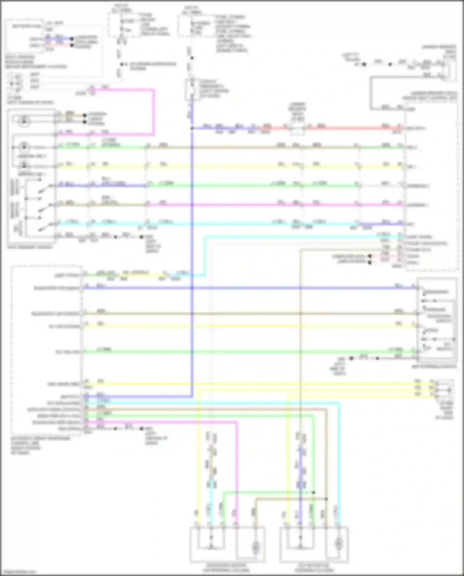Wiring diagram telescopic switch for Infiniti QX60 I facelift (2016-2021) (1 of 1)