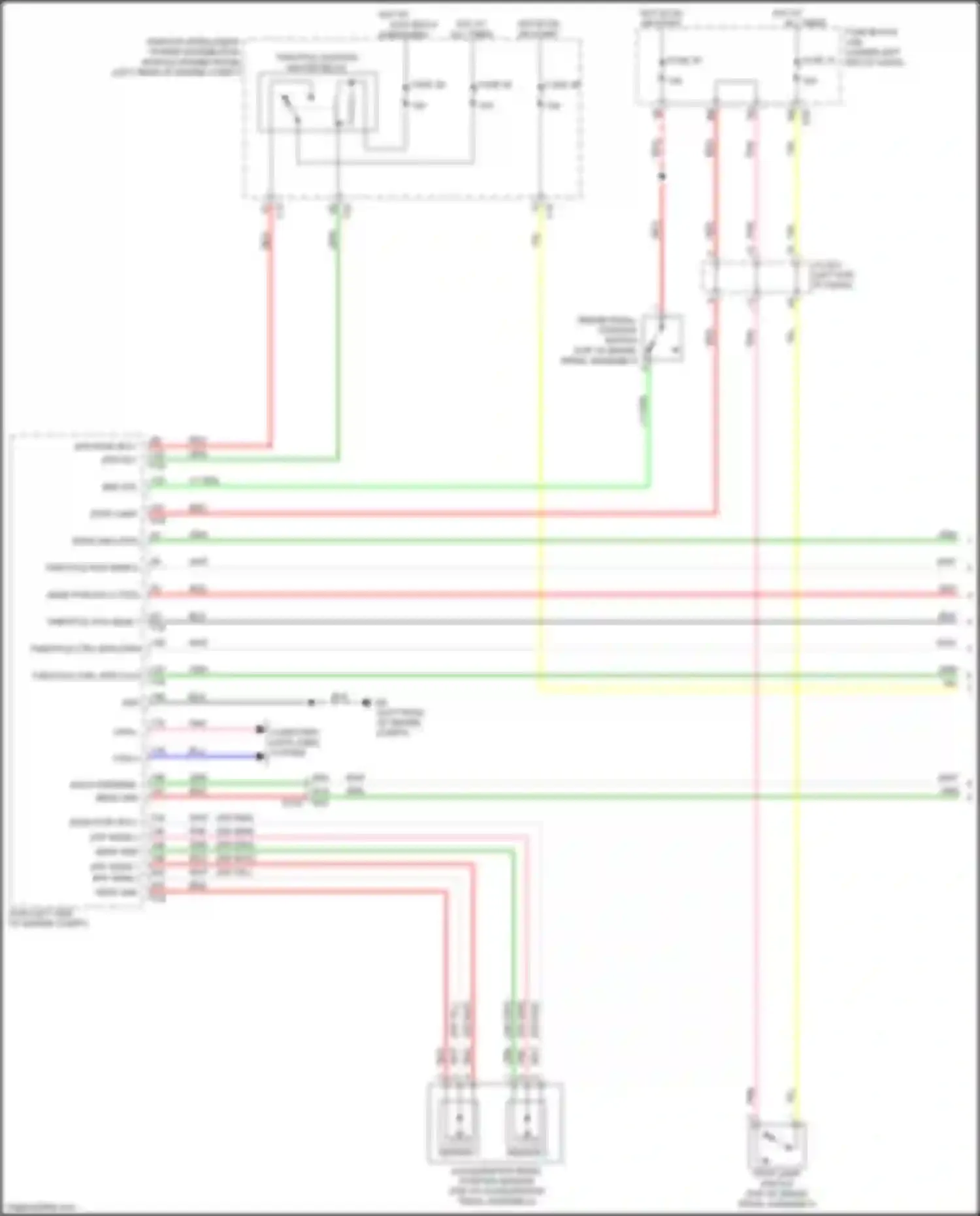 Wiring diagram throttle control motor relay for Infiniti QX60 I facelift (2016-2021) (1 of 5)