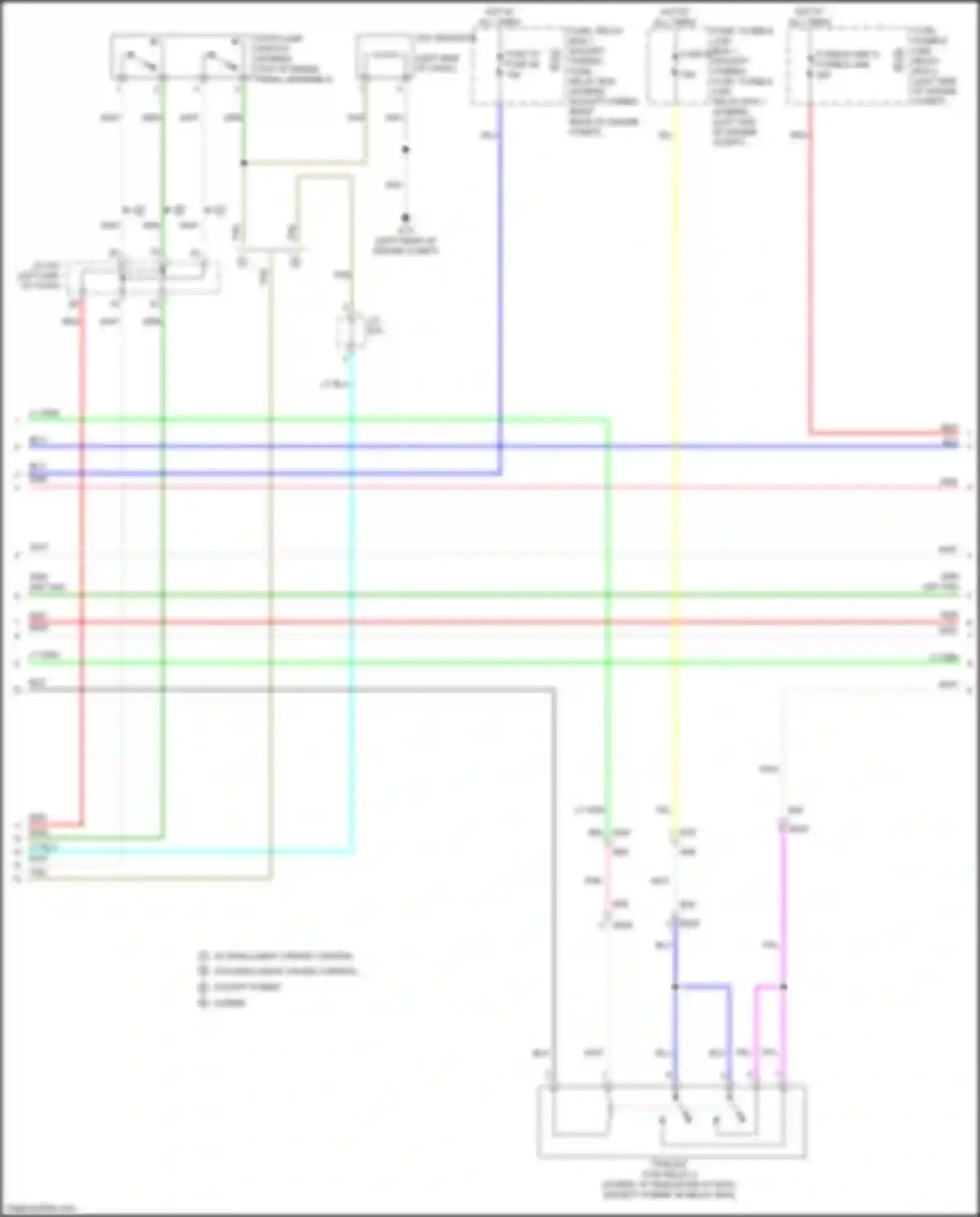 Wiring diagram trailer tow relay 2 for Infiniti QX60 I facelift (2016-2021) (1 of 1)