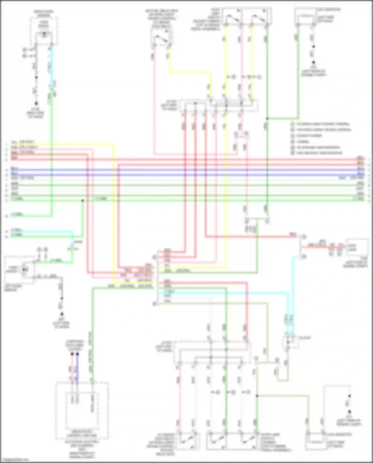 Wiring diagram turn signal for Infiniti QX60 I facelift (2016-2021) (2 of 3)