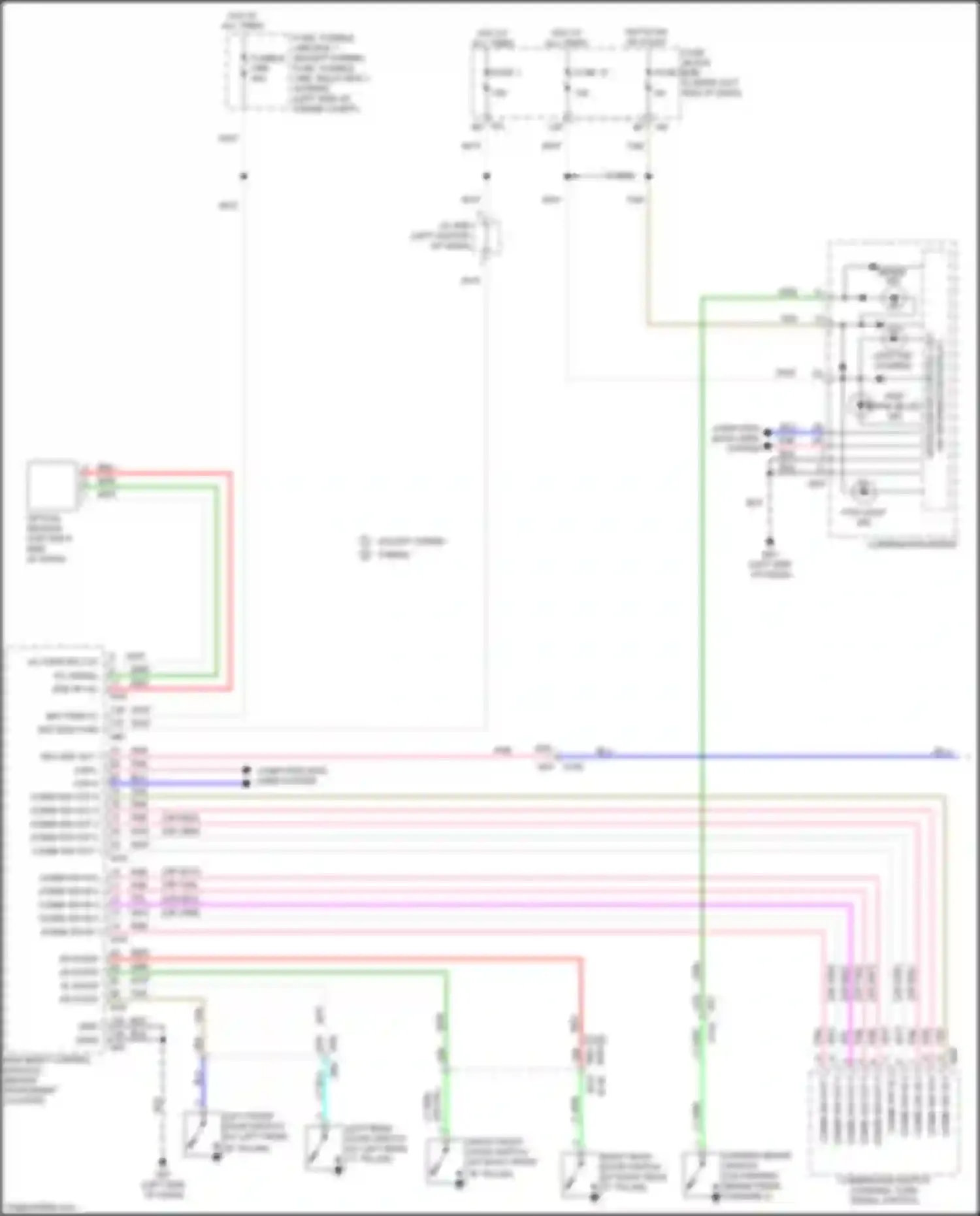 Wiring diagram unified meter control unit for Infiniti QX60 I facelift (2016-2021) (4 of 8)