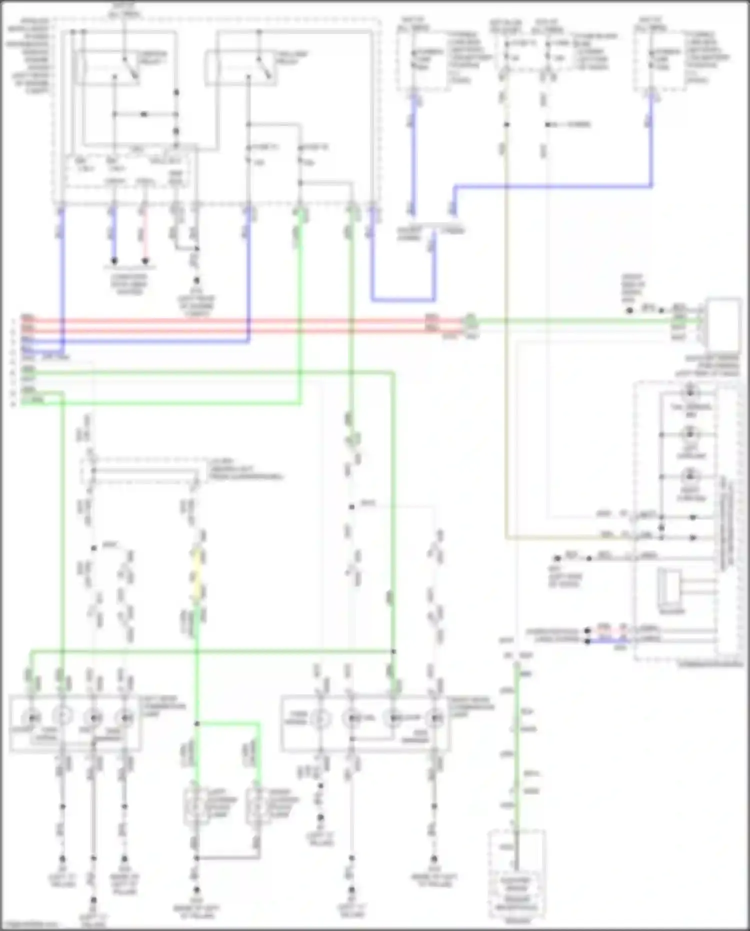 Wiring diagram unified meter control unit for Infiniti QX60 I facelift (2016-2021) (3 of 8)