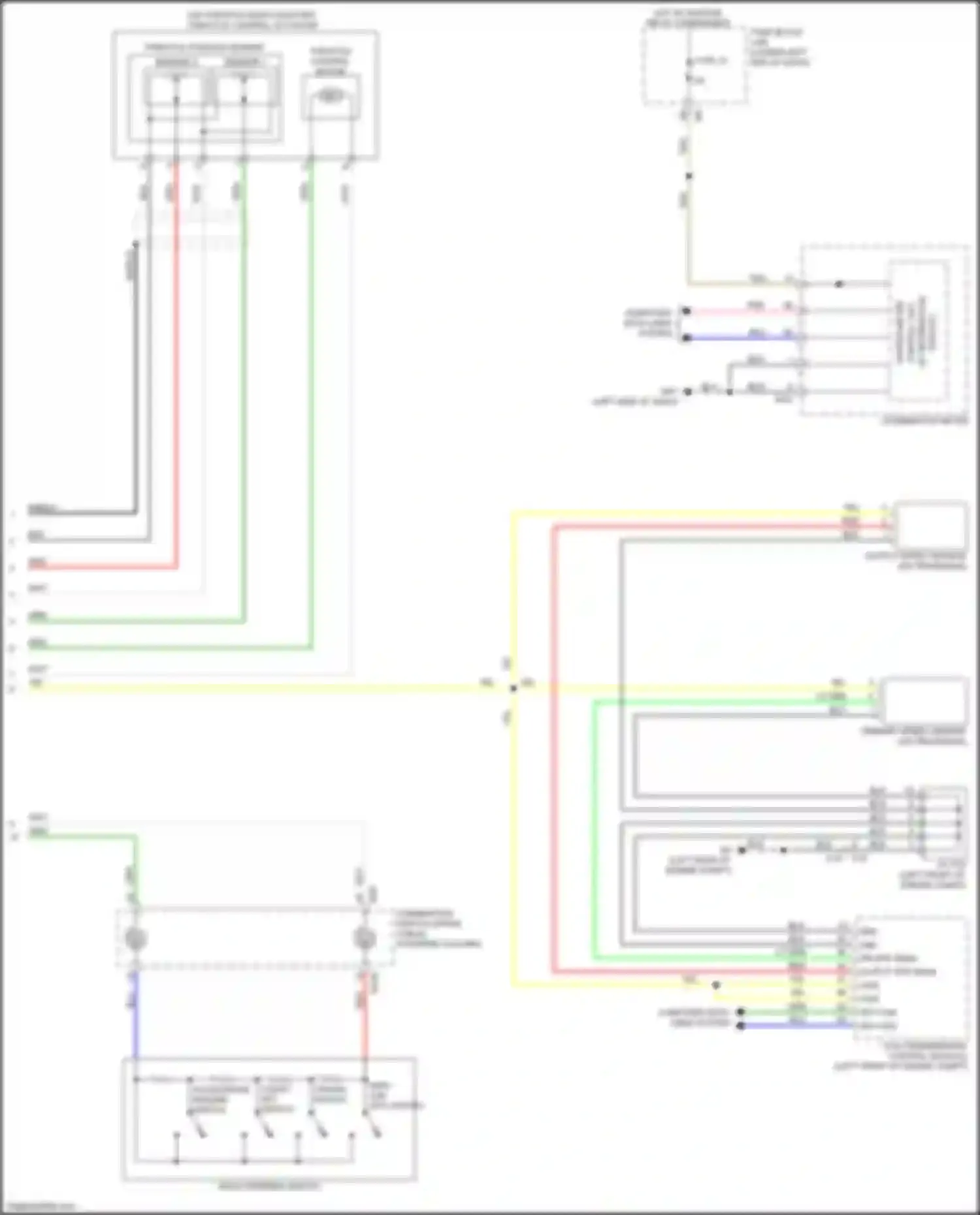 Wiring diagram (w/ information for Infiniti QX60 I facelift (2016-2021) (2 of 2)