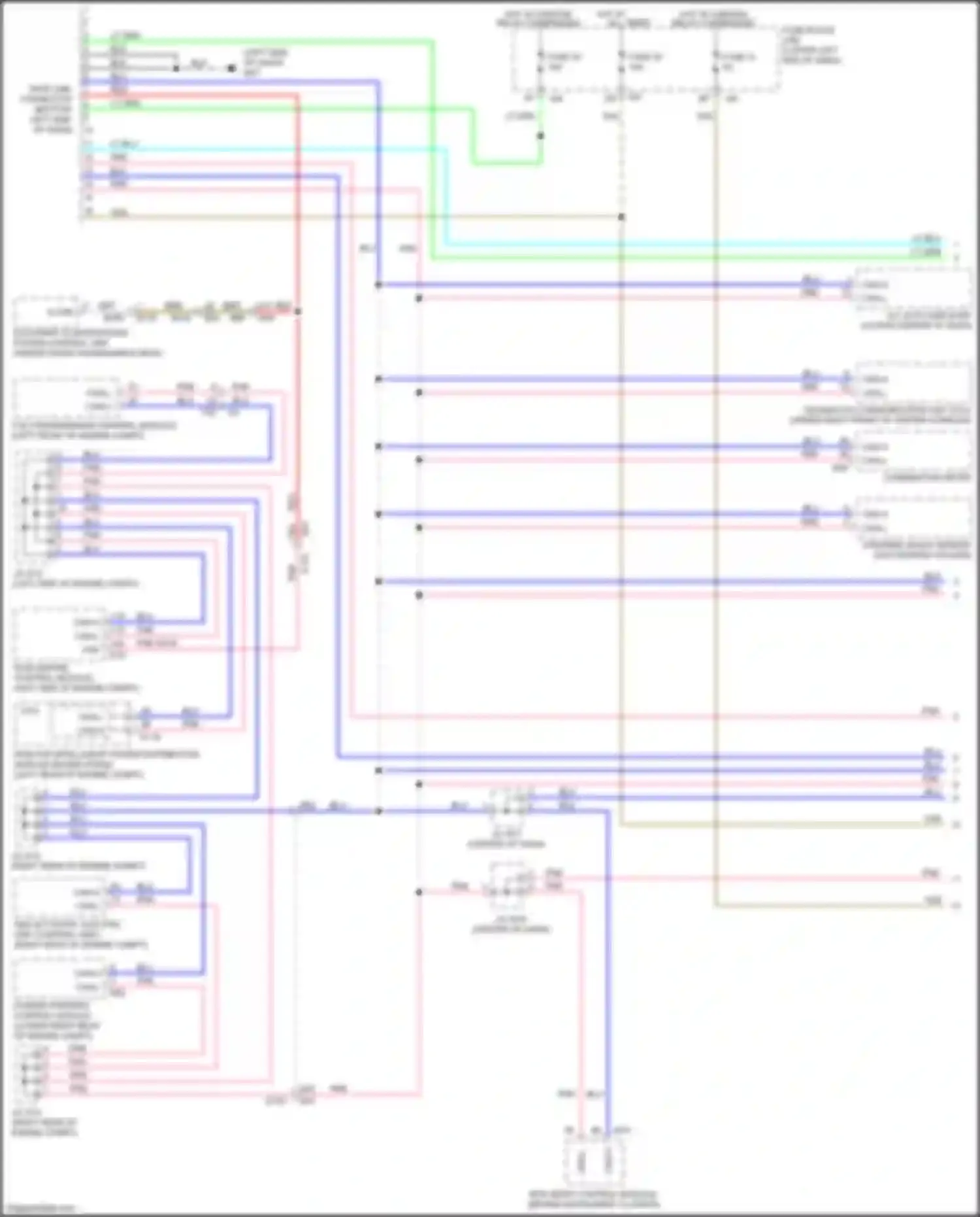 QX60 Infiniti I (2013-2016): Computer data lines circuit, except hybrid w/ memory w/ icc (1 of 3)