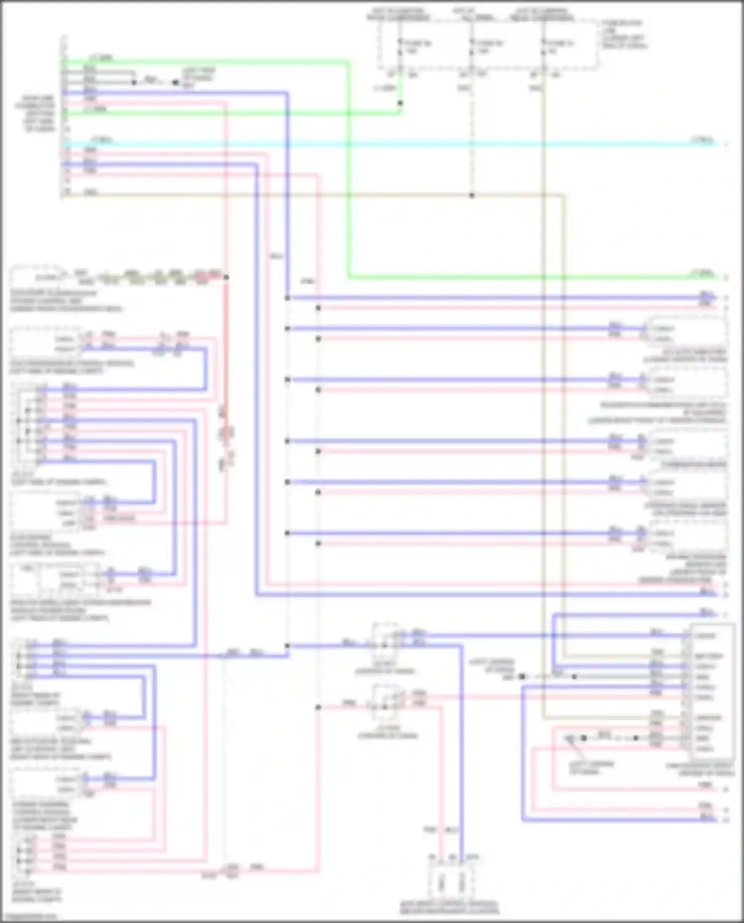 QX60 Infiniti I (2013-2016): Computer data lines circuit, except hybrid w/ memory w/o icc (1 of 3)