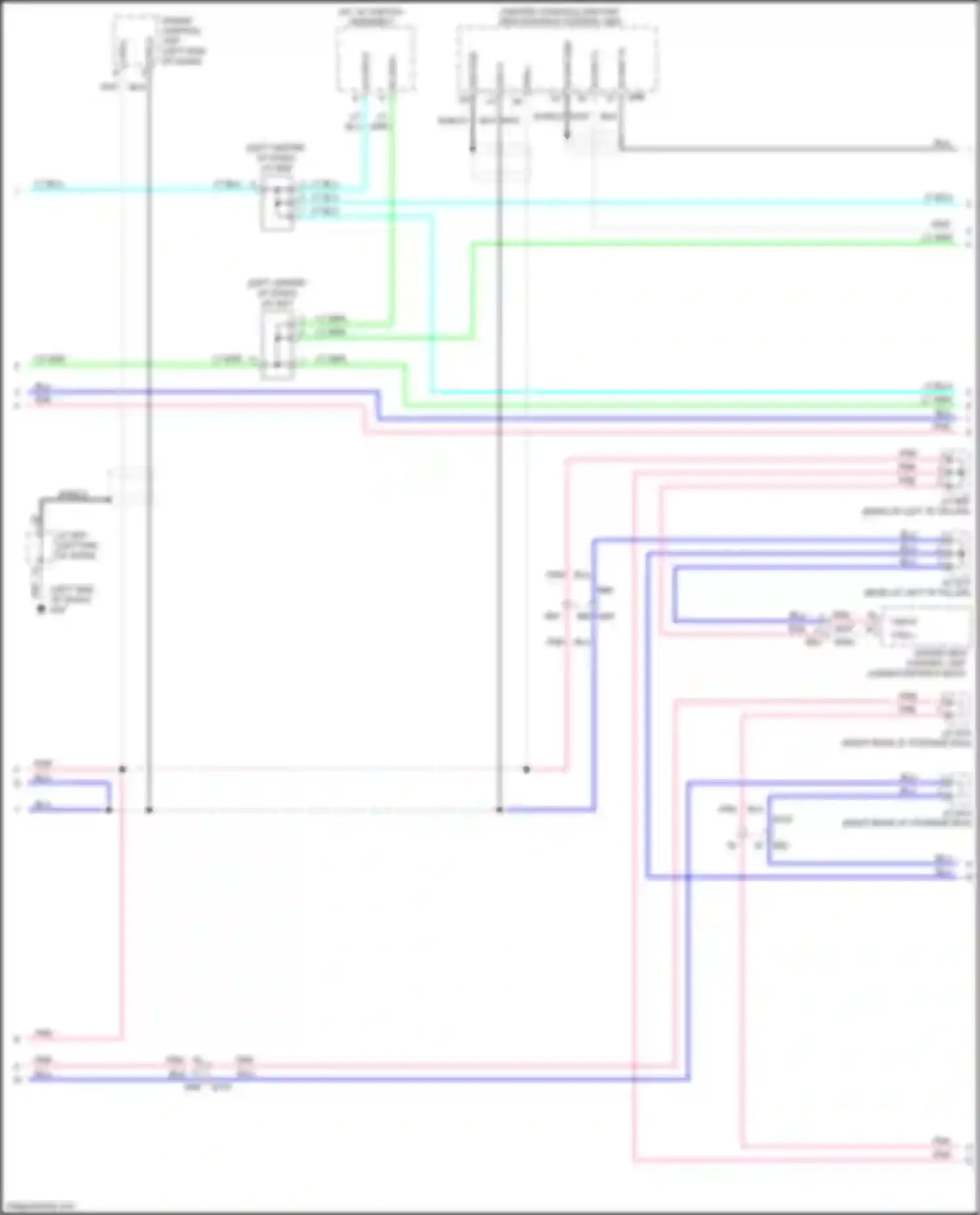QX60 Infiniti I (2013-2016): Computer data lines circuit, except hybrid w/ memory w/o icc (2 of 3)