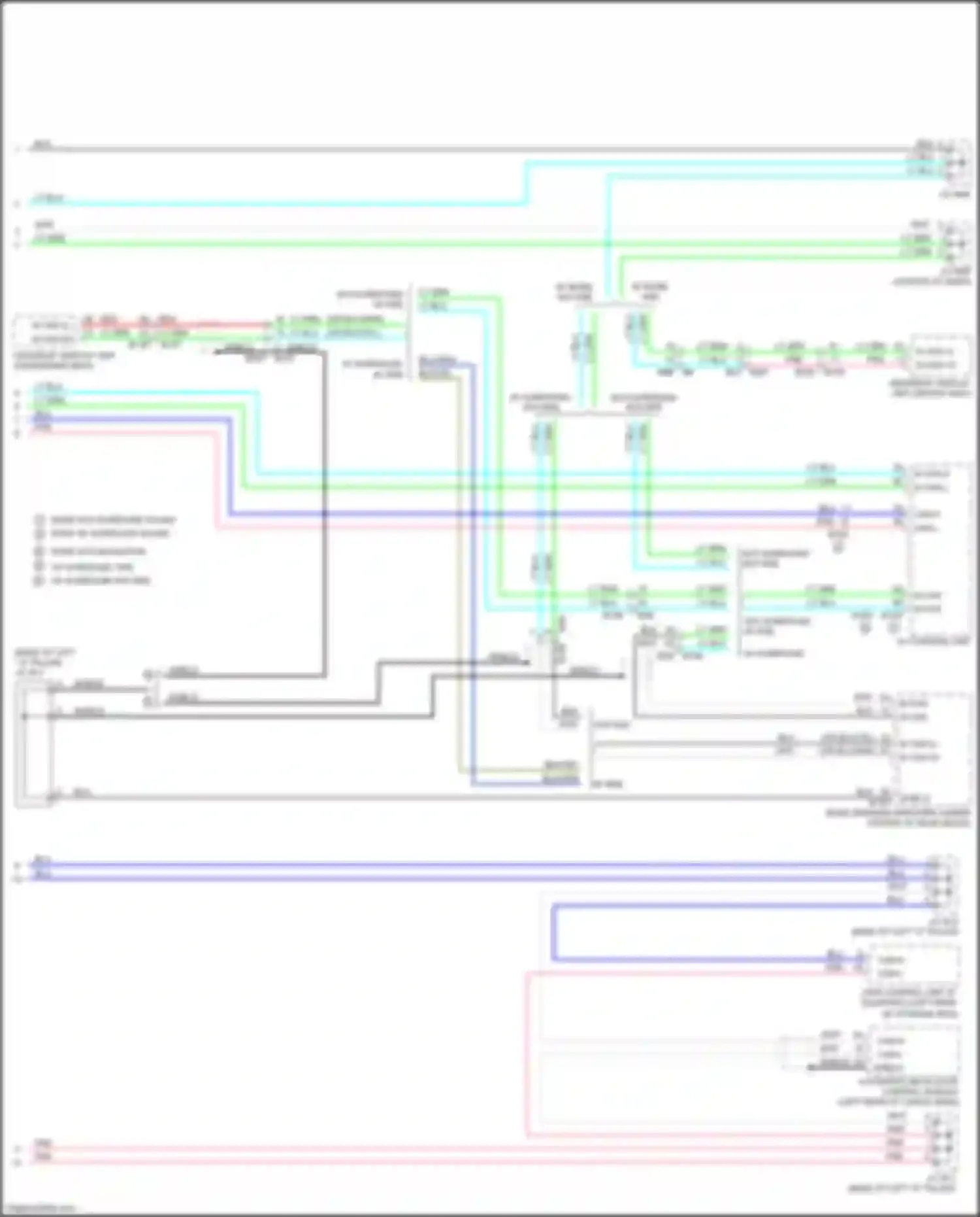 QX60 Infiniti I (2013-2016): Computer data lines circuit, except hybrid w/ memory w/o icc (3 of 3)