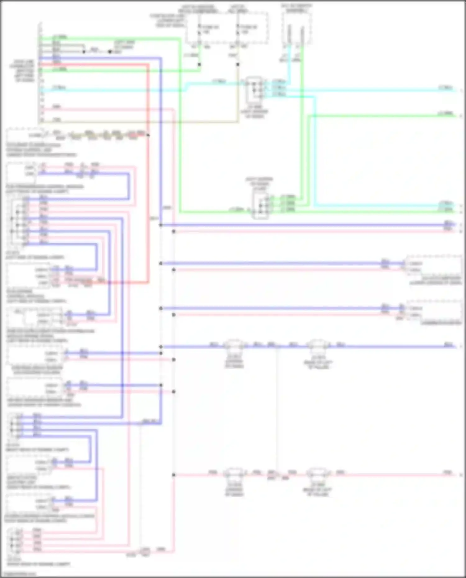 QX60 Infiniti I (2013-2016): Computer data lines circuit, except hybrid w/o memory (1 of 2)