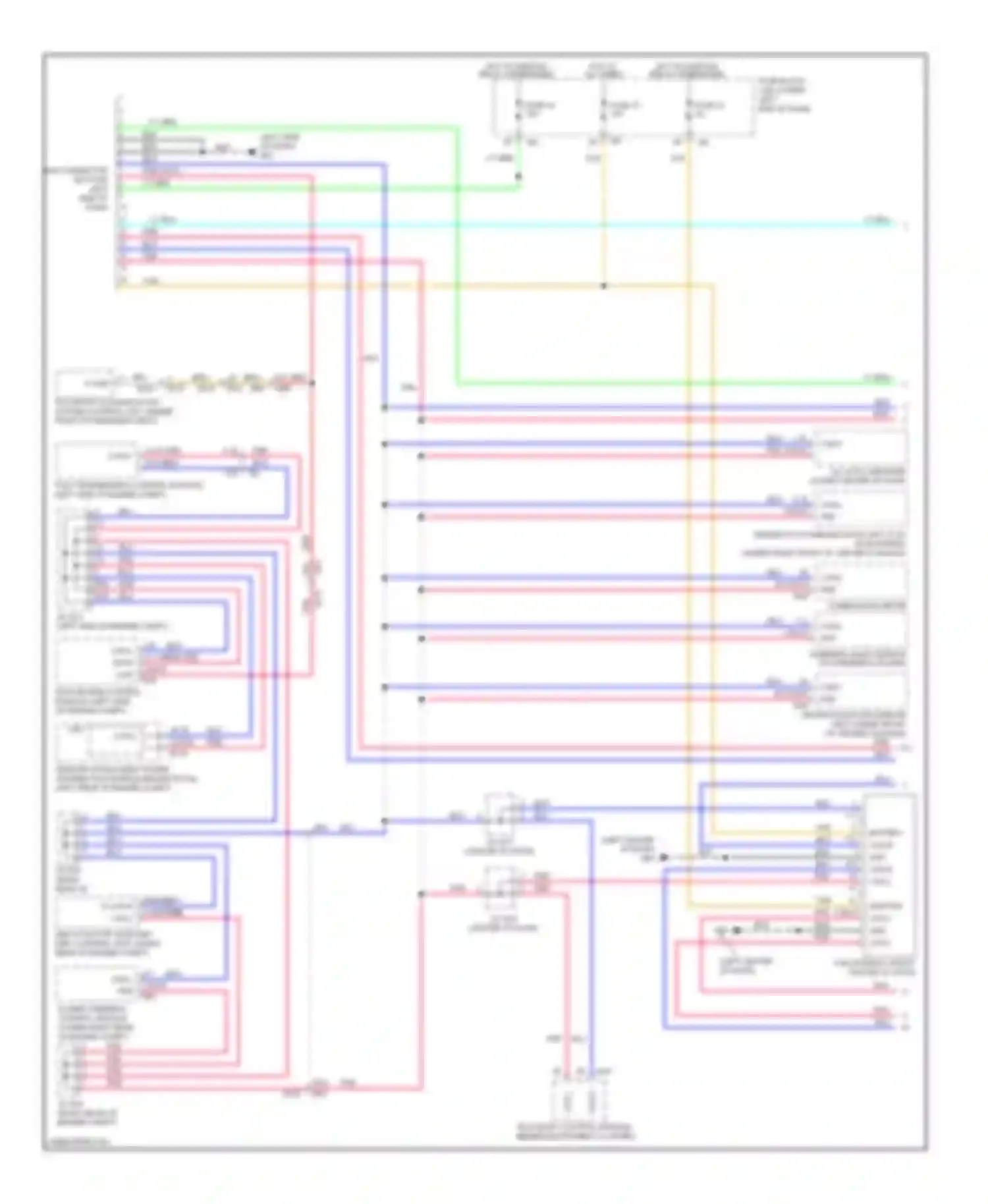 QX60 Infiniti I (2013-2016): Computer data lines circuit, except hybrid with memory without icc (1 of 3)