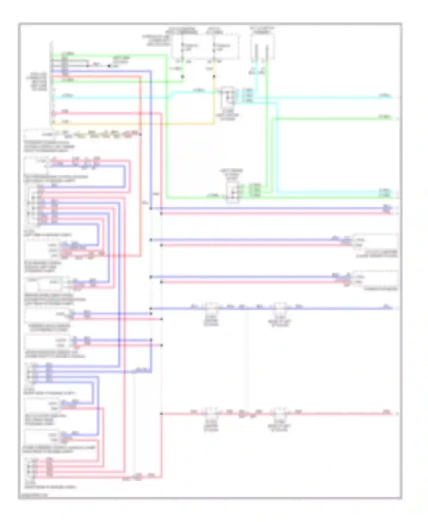 QX60 Infiniti I (2013-2016): Computer data lines circuit, except hybrid without memory (1 of 2)