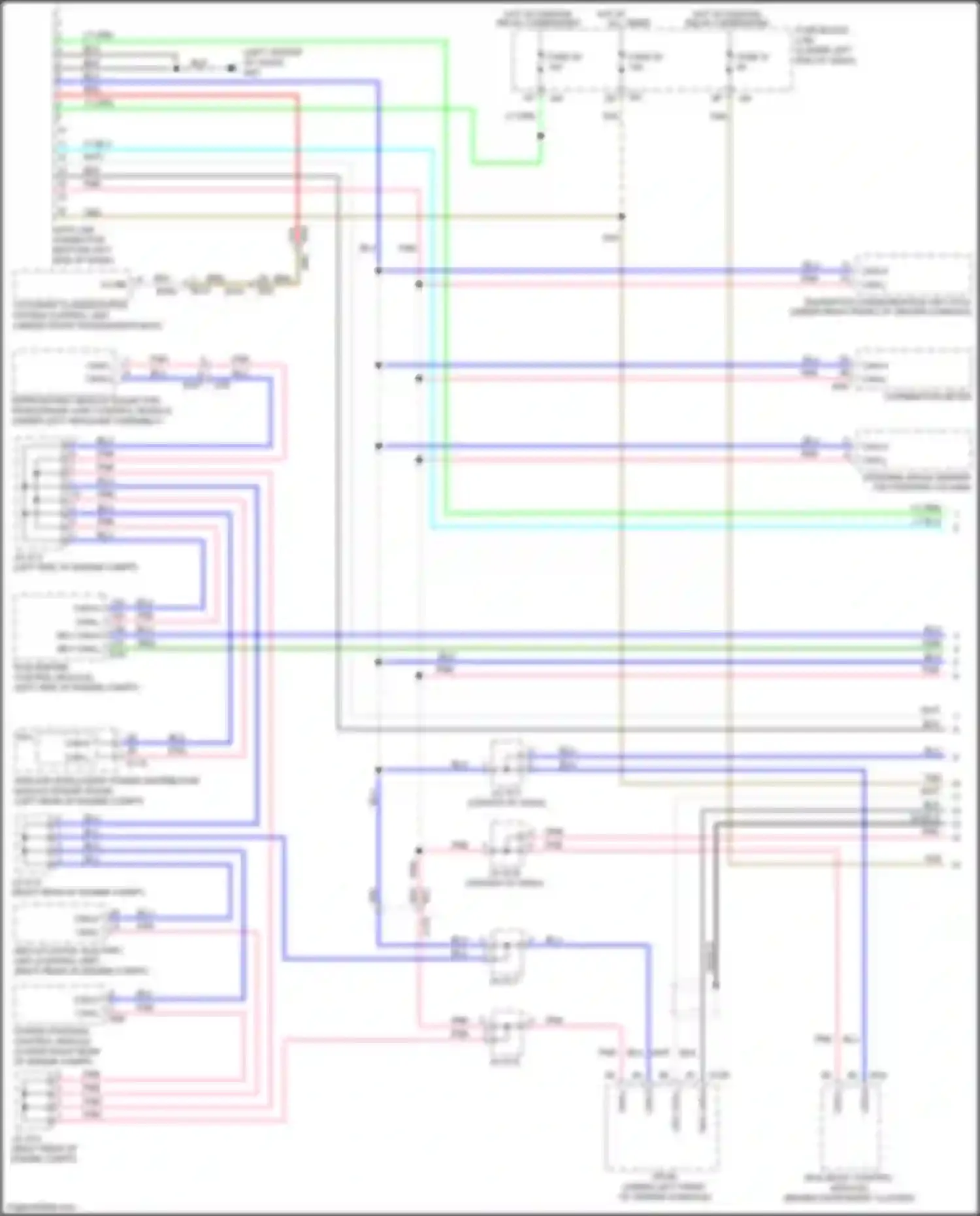 QX60 Infiniti I (2013-2016): Computer data lines circuit, hybrid w/ memory w/o icc (1 of 4)
