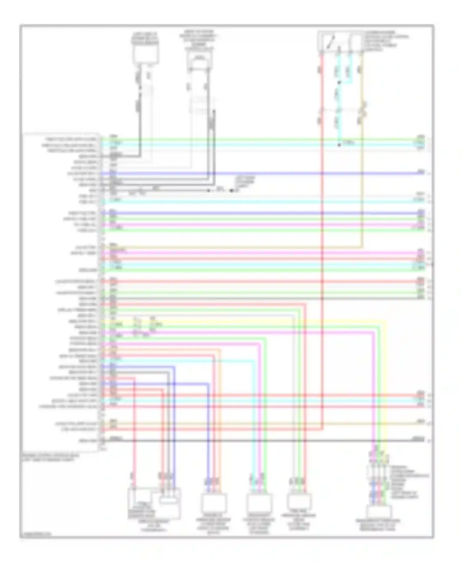 QX60 Infiniti I (2013-2016): Wiring diagram engine performance 2.5l hybrid, engine controls circuit (1 of 6)