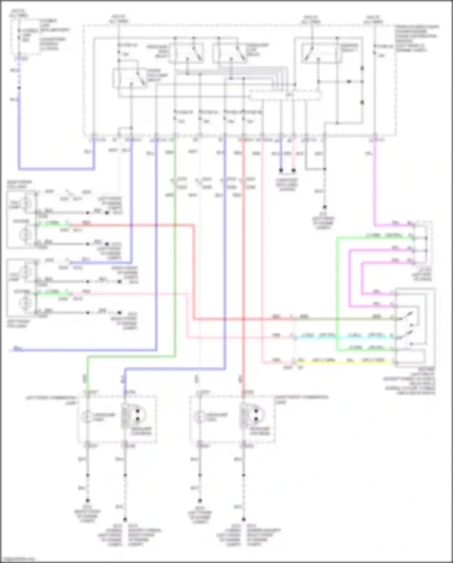 QX60 Infiniti I (2013-2016): Headlights circuit, w/ drl (2 of 2)