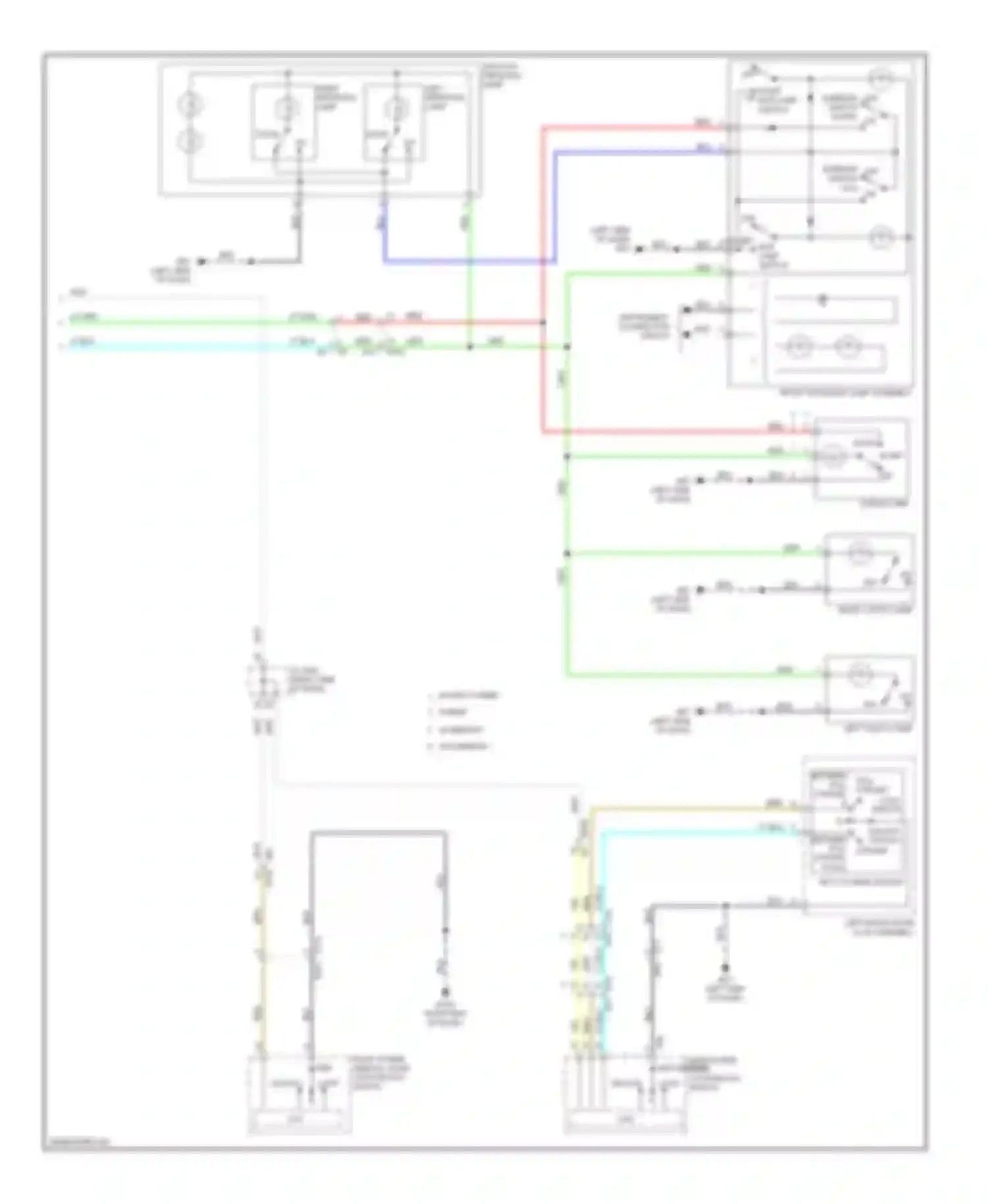 QX60 Infiniti I (2013-2016): Courtesy lamps circuit (2 of 2)