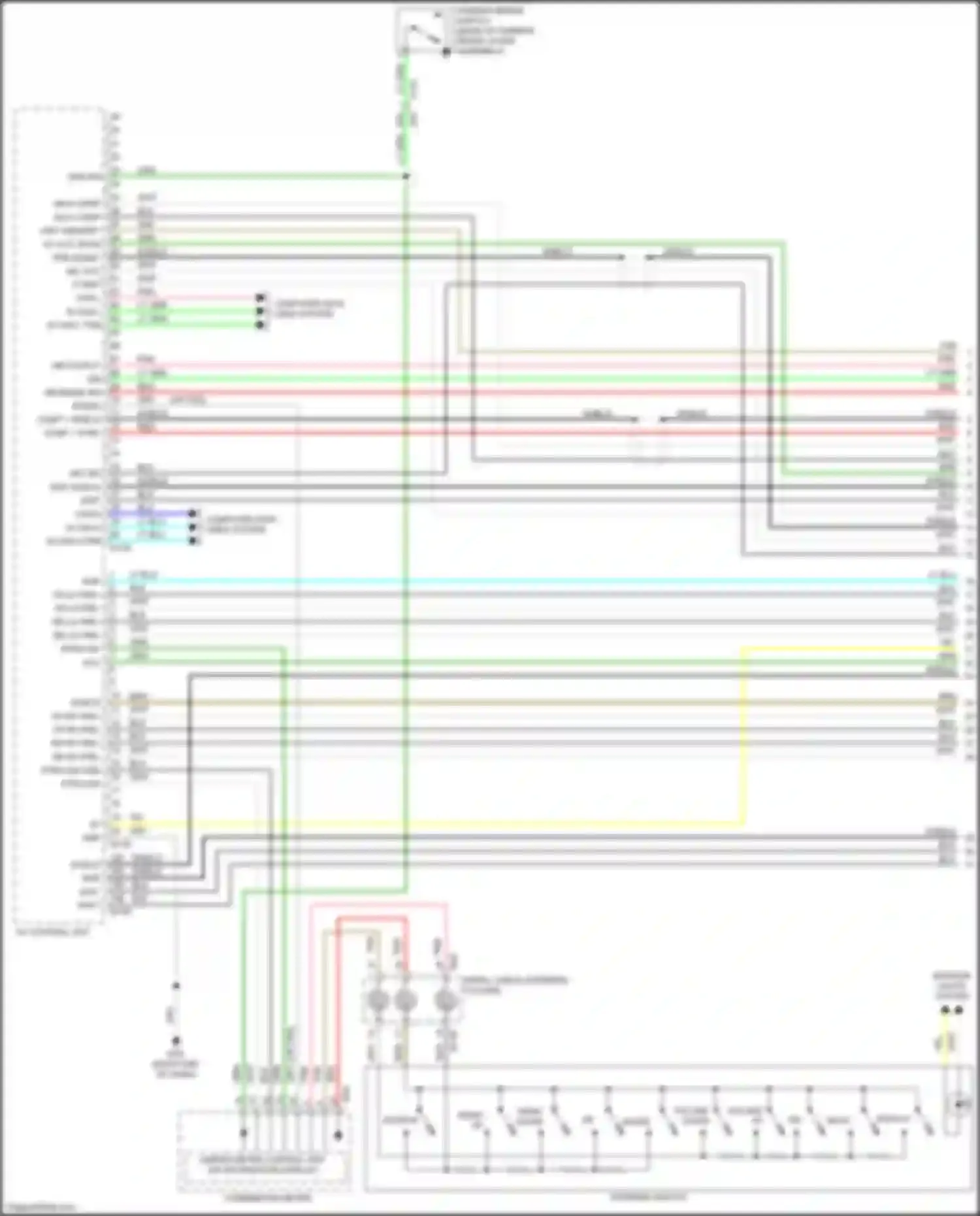 QX60 Infiniti I (2013-2016): Navigation circuit, except hybrid w/o surround (1 of 10)