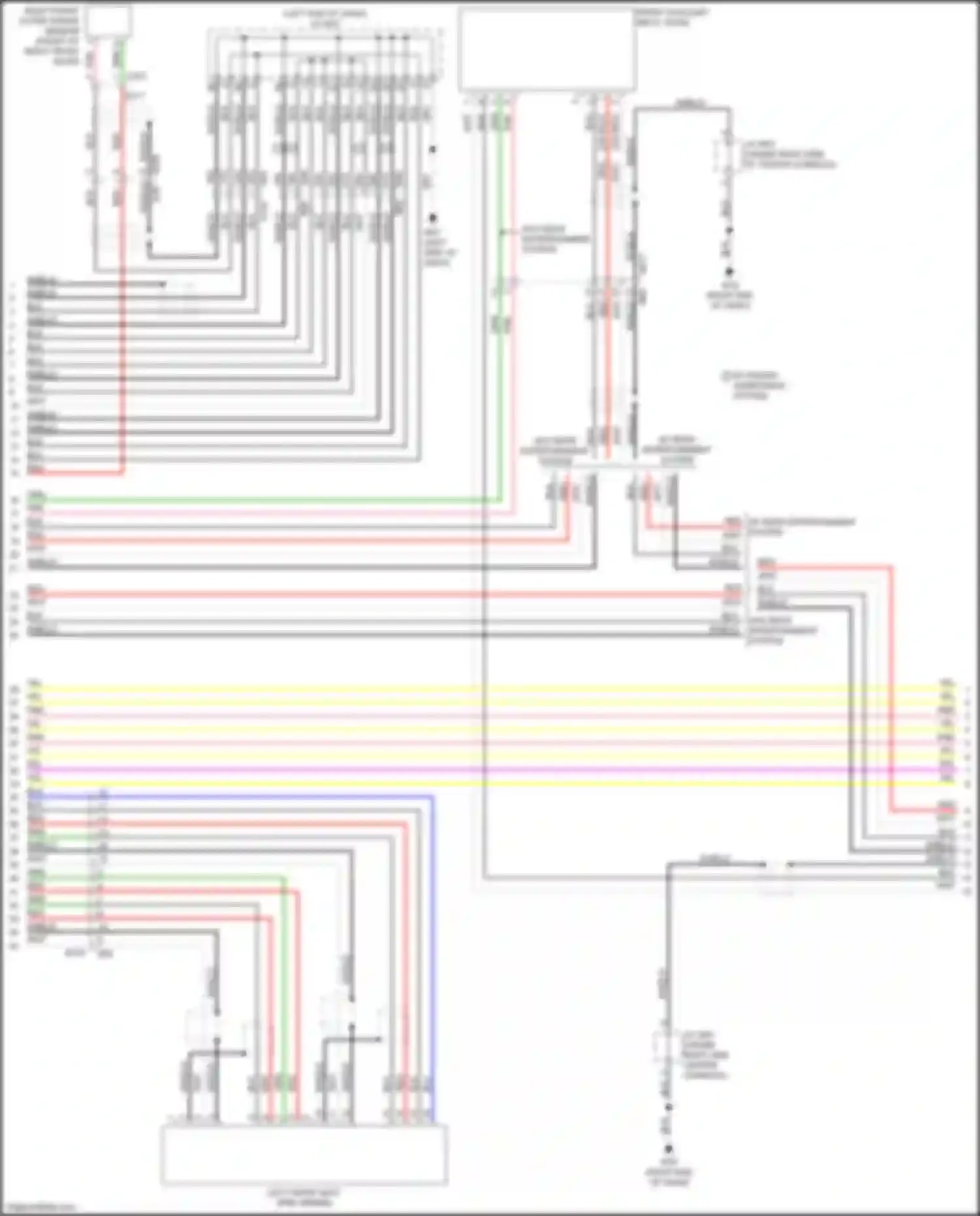 QX60 Infiniti I (2013-2016): Navigation circuit, except hybrid w/o surround (7 of 10)
