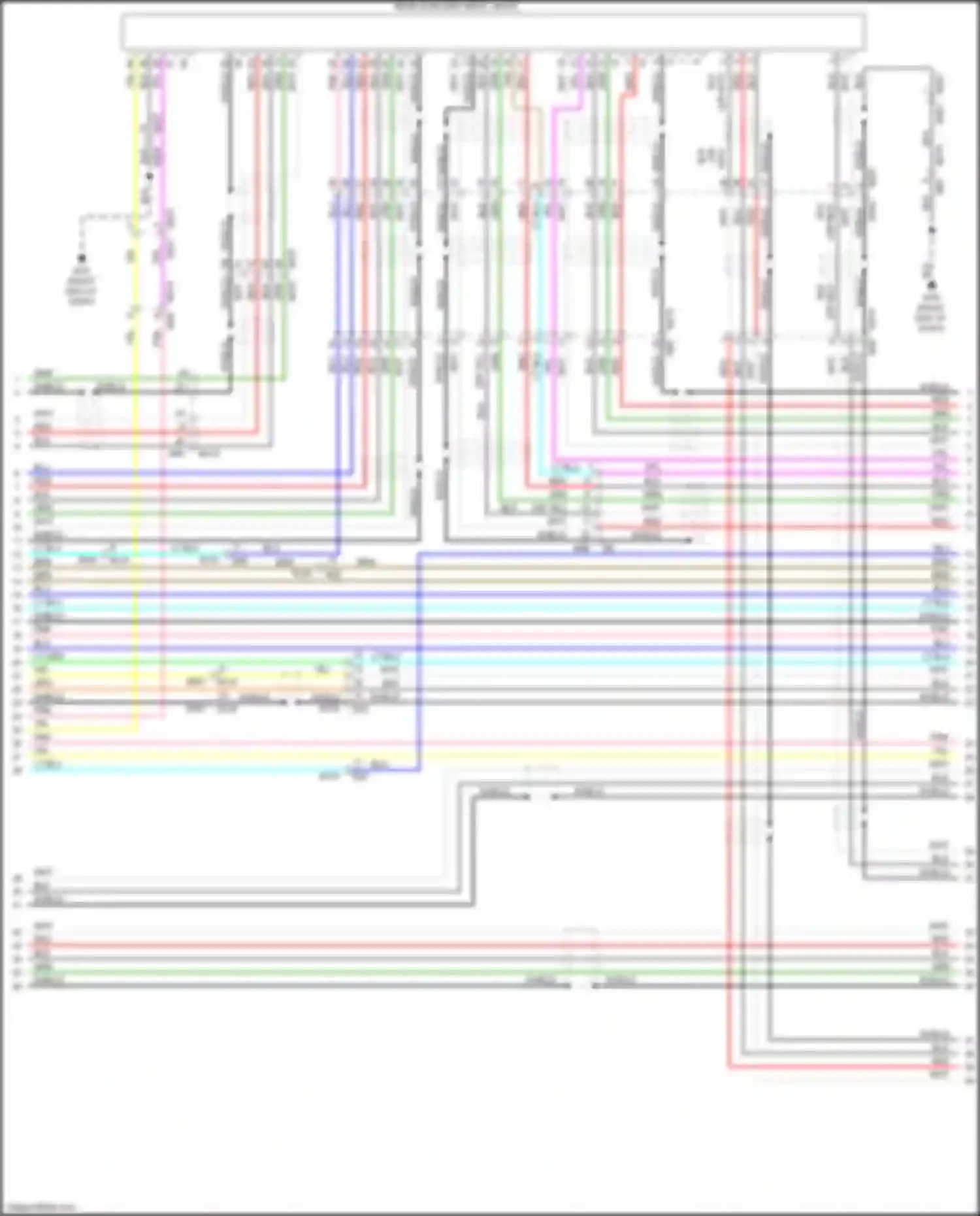 QX60 Infiniti I (2013-2016): Navigation circuit, except hybrid w/o surround (9 of 10)